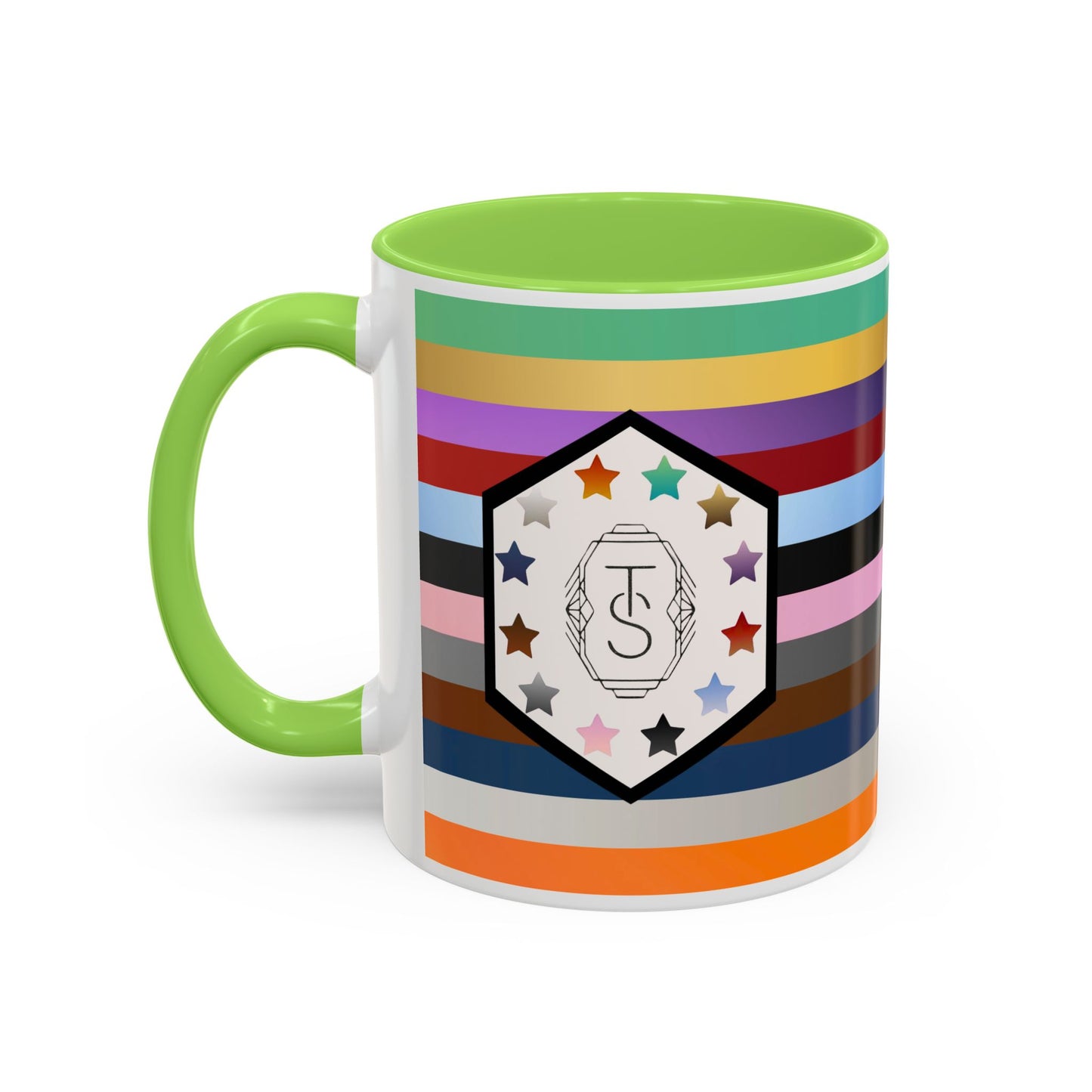 TAYpendence Day - Colorful Striped Coffee Mugs - Unique Gift for Coffee Lovers, Colorful Cups, Rainbow Mugs, Personalized Drinkware, Gift for Her