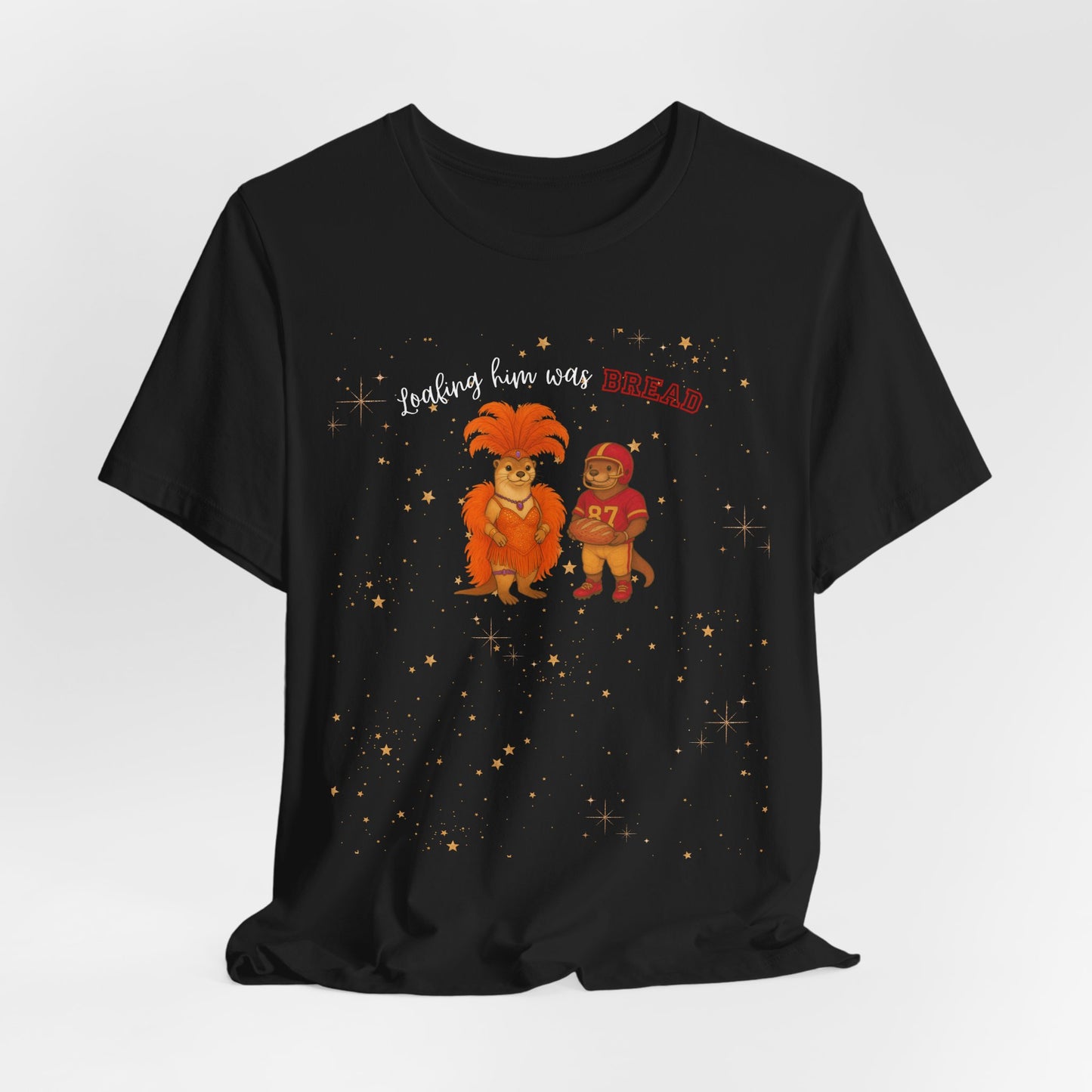 Loafing him was Bread Otters Tee, Quirky T-Shirt, Perfect for Music Lovers, Animal Lovers Gift, Casual Wear, Summer Fun