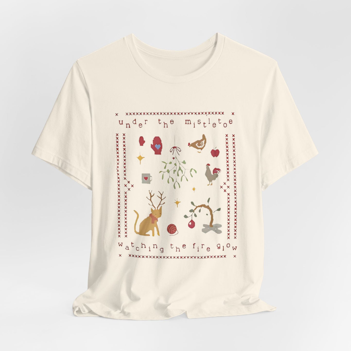 Under the Mistletoe - Unisex Jersey Short Sleeve Tee