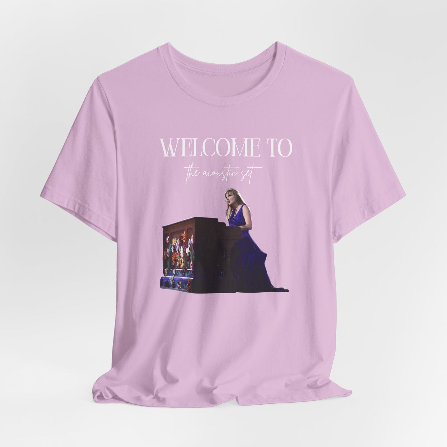 welcome to the acoustic set Unisex Jersey Short Sleeve Tee