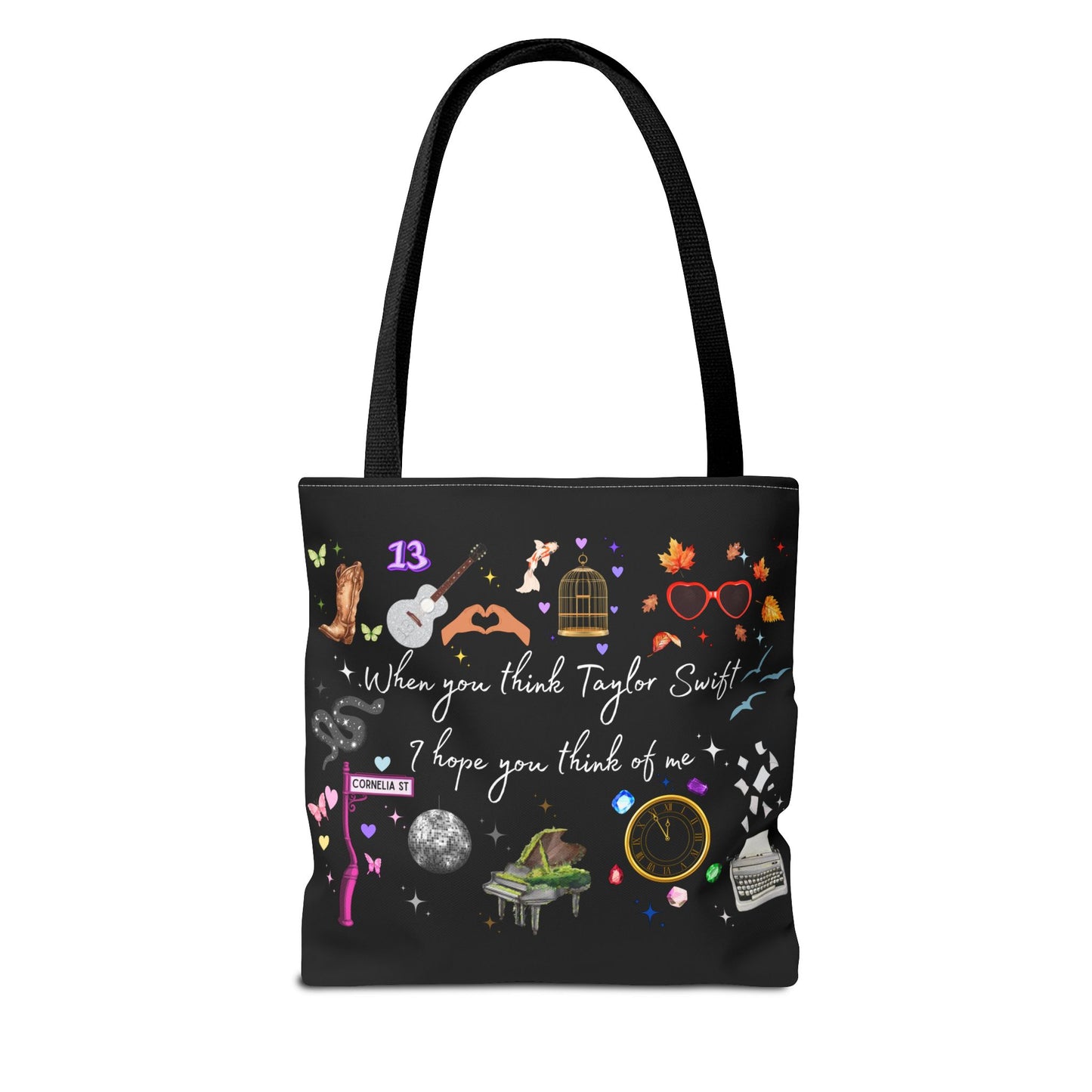 I hope you think of me Tote Bag, Music Lover Gift, Stylish Reusable Bag, Concert Accessory, Fan Merchandise