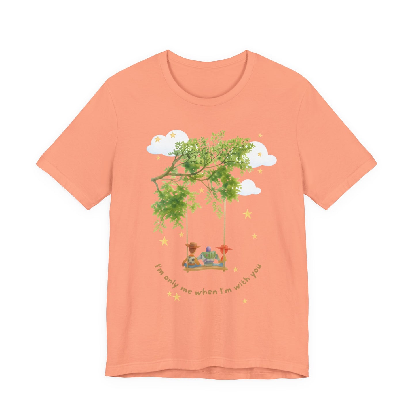 Tree Swing Cute Illustration Tee — I'm only me when I'm with you