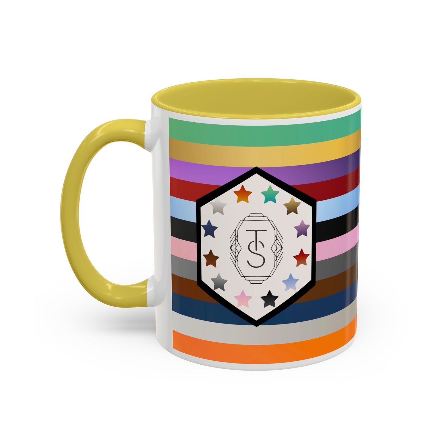 TAYpendence Day - Colorful Striped Coffee Mugs - Unique Gift for Coffee Lovers, Colorful Cups, Rainbow Mugs, Personalized Drinkware, Gift for Her