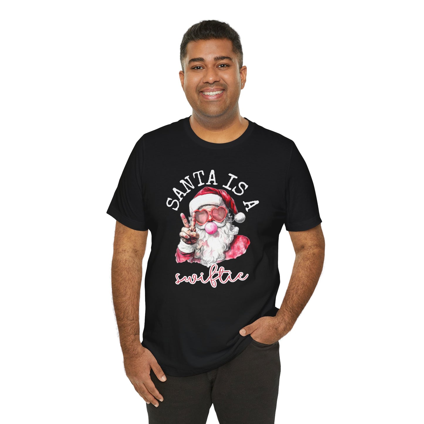 Santa is a Swiftie - Unisex Jersey Short Sleeve Tee