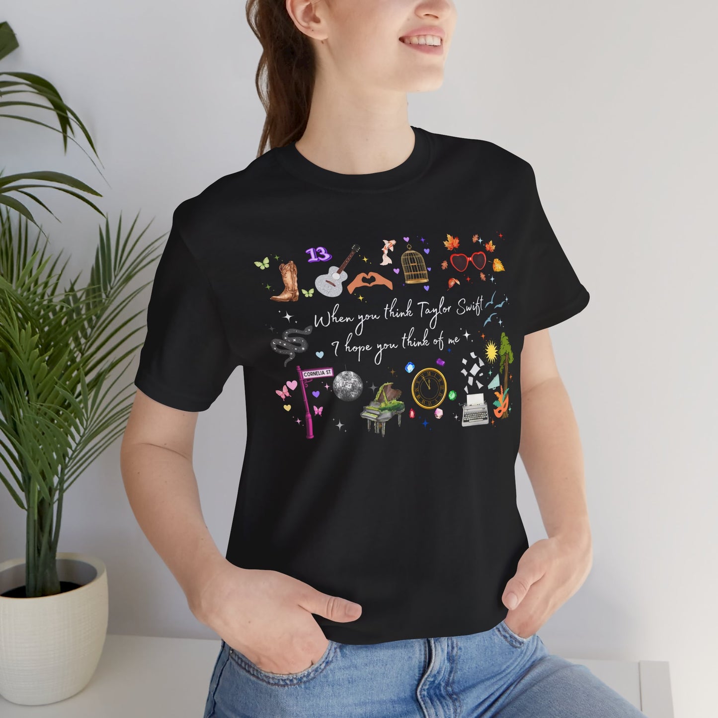 I hope you think of me - Whimsical Quote Tee, Fun Graphic Shirt for Gifts, Casual Wear, Everyday Humor, Unique T-Shirt for Celebrations