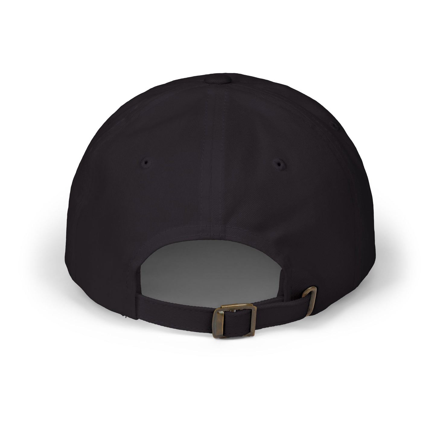 Custom Embroidered Lyrics Dad Cap - Dark hat, light color text
