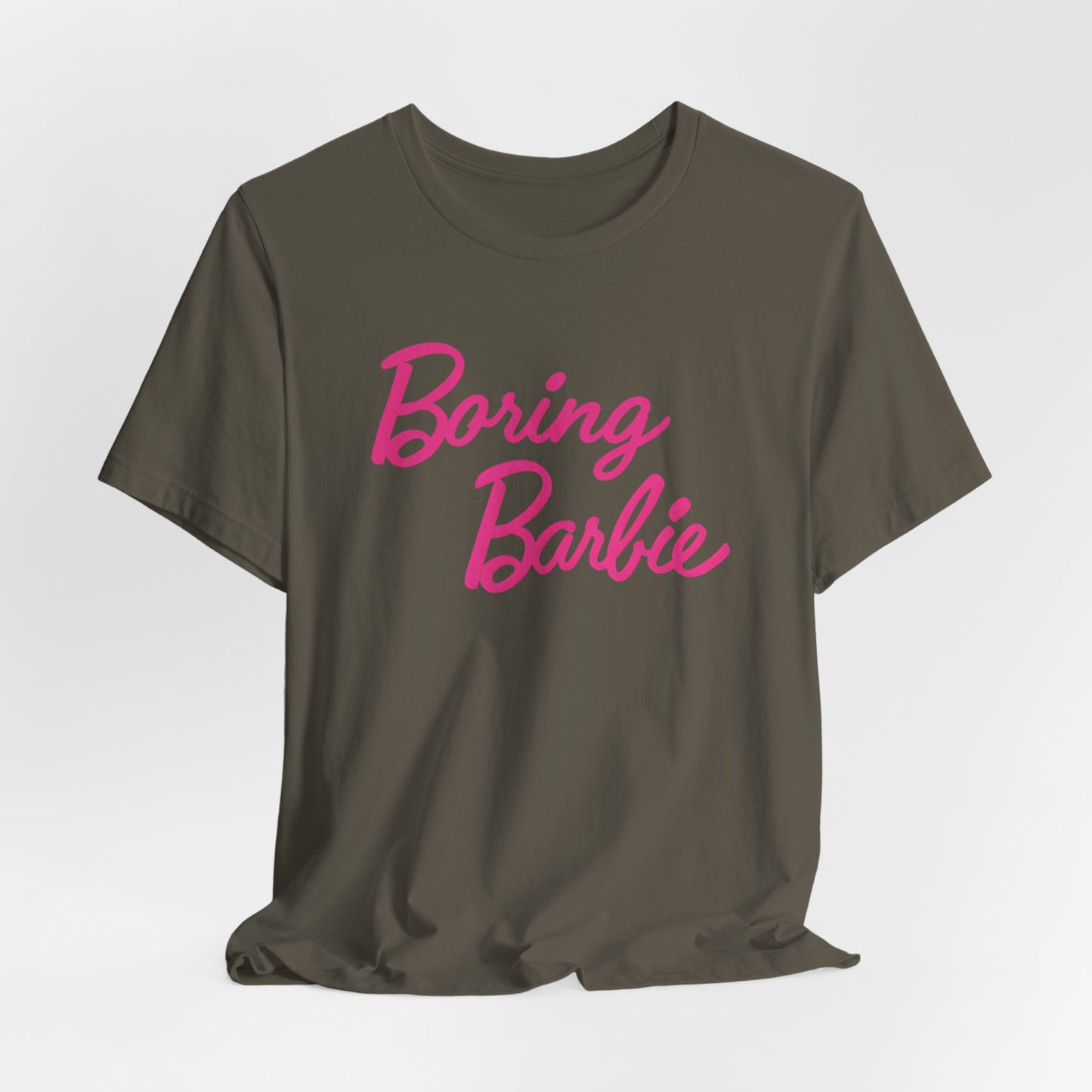 Boring B pink Tee - Fun Unisex Jersey Shirt, Cute Graphic Tee, Perfect Gift for Barbie Fans, Casual Style, Birthday Shirt, Retro Fashion