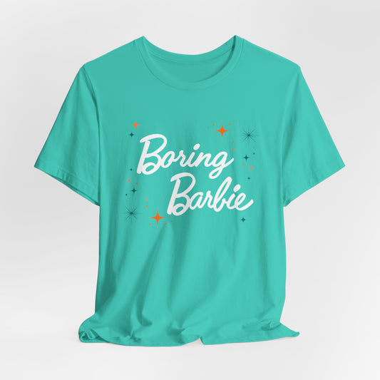 Boring B Orange and Teals Unisex Tee, Fun Casual Shirt, Gift for Fans, Summer Vibes, Statement Tee for Parties, Unique Fashion