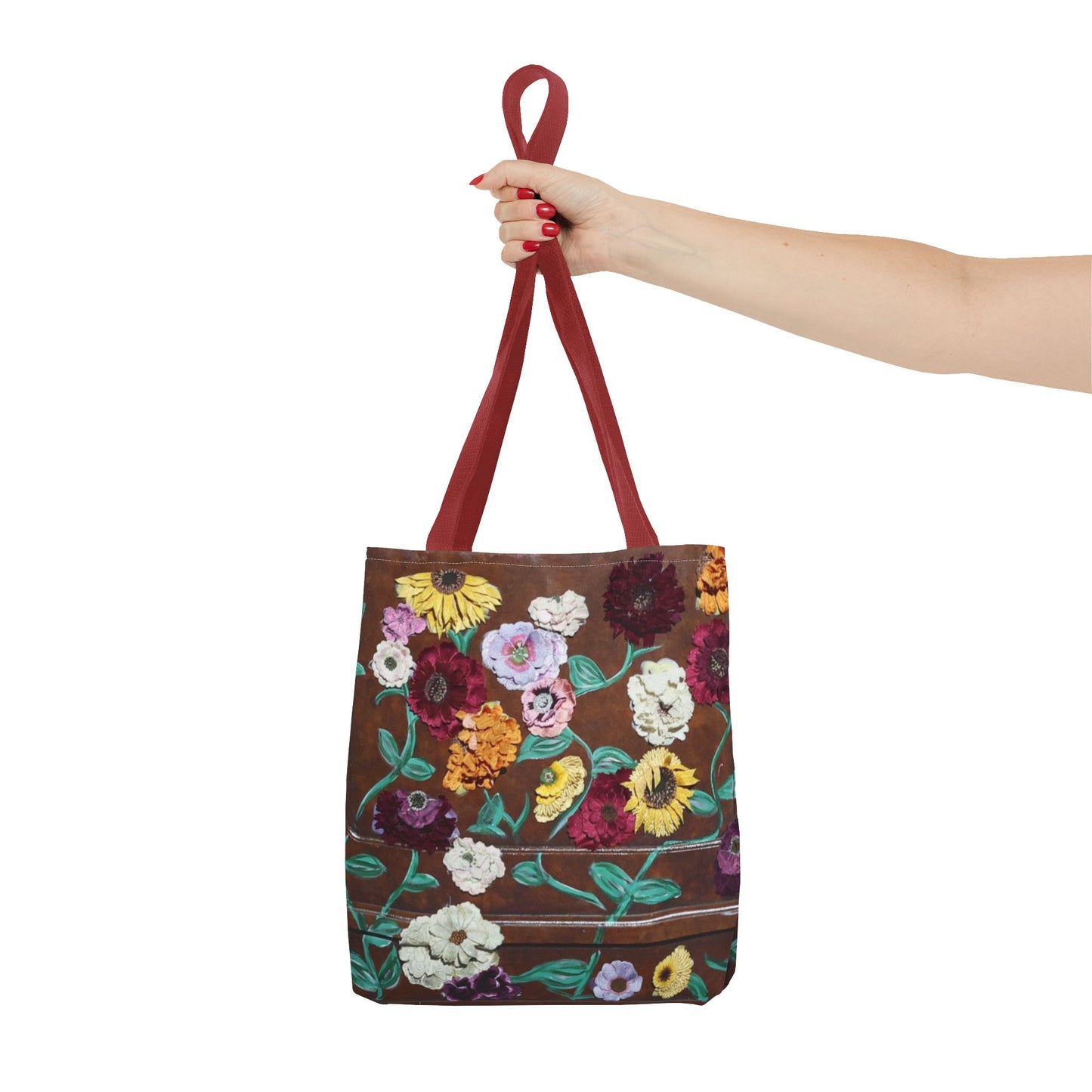 Surprise Song Floral Piano - Tote Bag