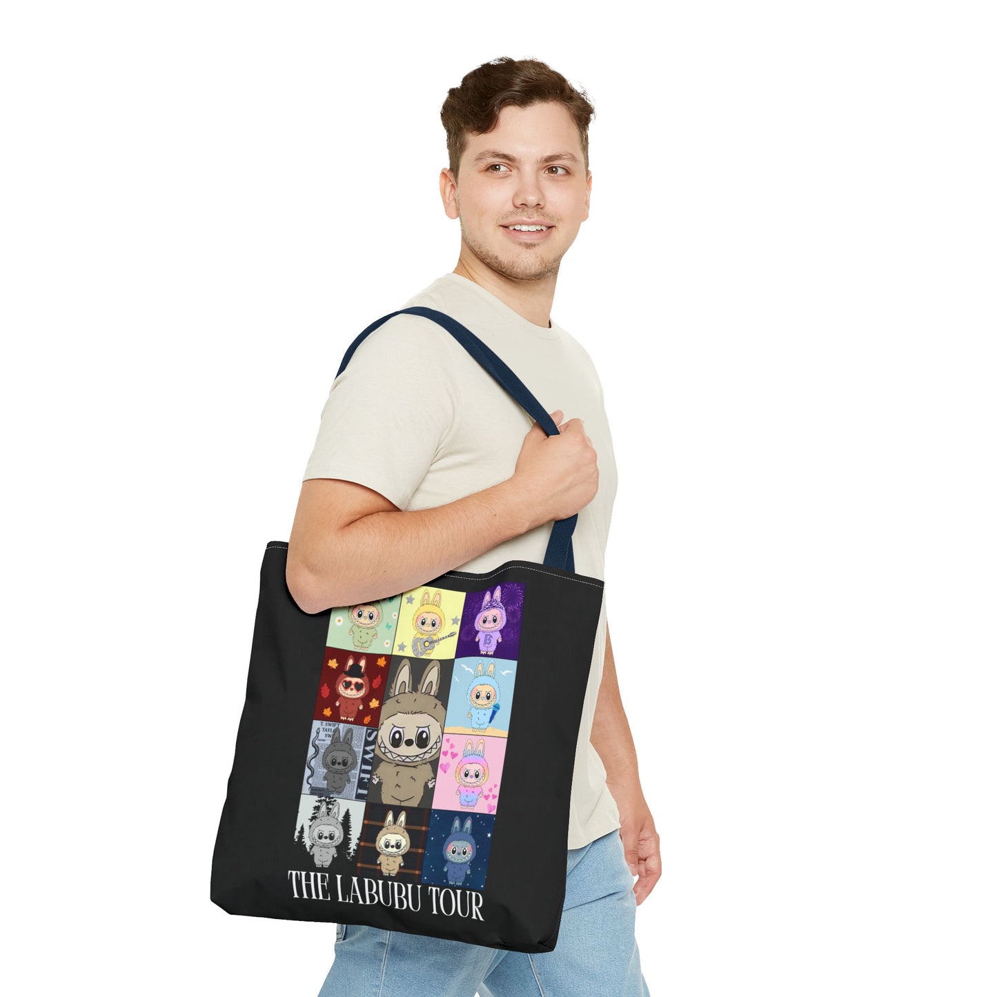 Cute Character Tour Tote Bag | Swiftie Gift | Cartoon Style, Anime Accessories, Gift for Kids, Everyday Use, Eco-Friendly Shopping