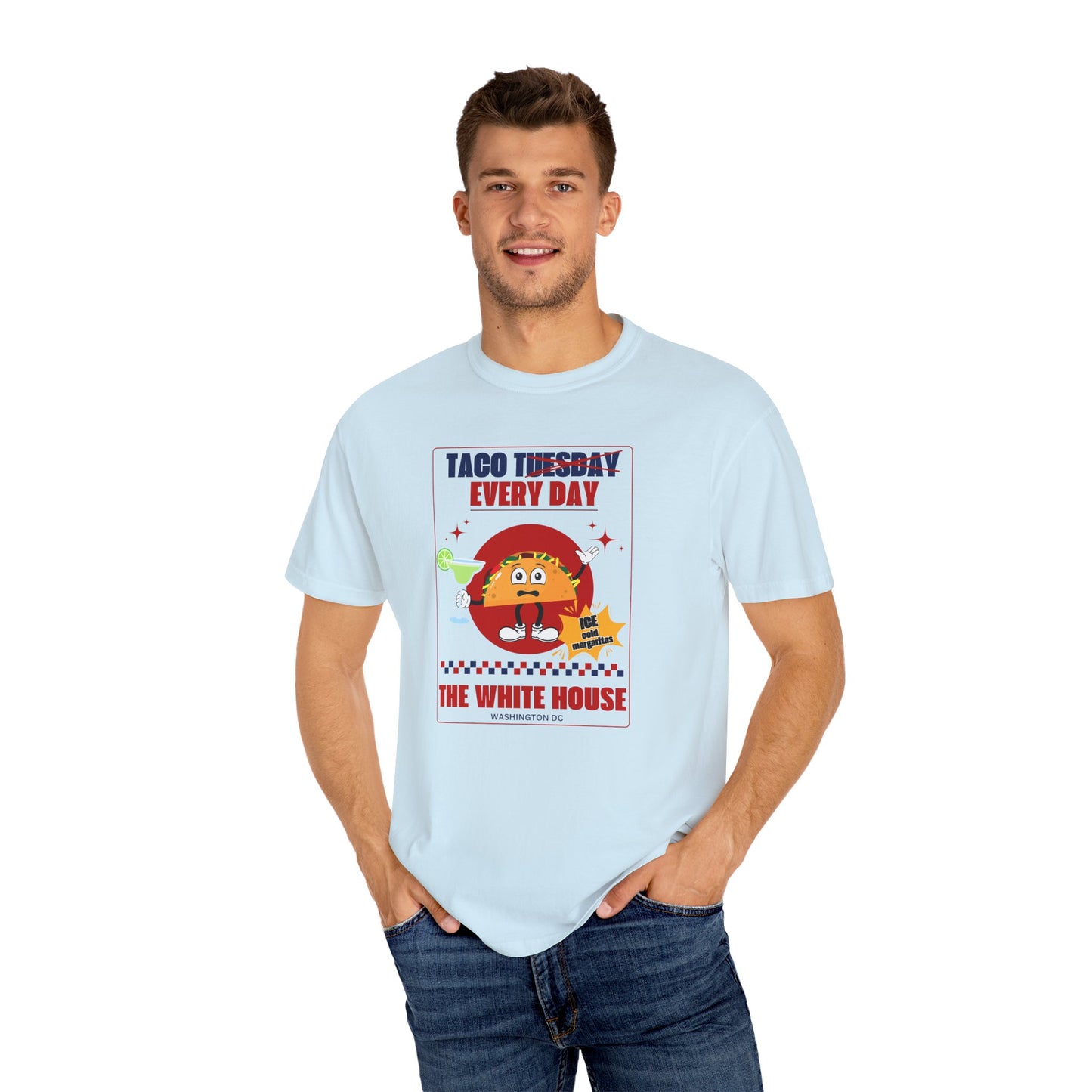 Taco Tuesday Trump Comfort Colors T-Shirt, Fun Graphic Tee, Unisex Casual Wear, Gift for Food Lovers, Everyday Apparel