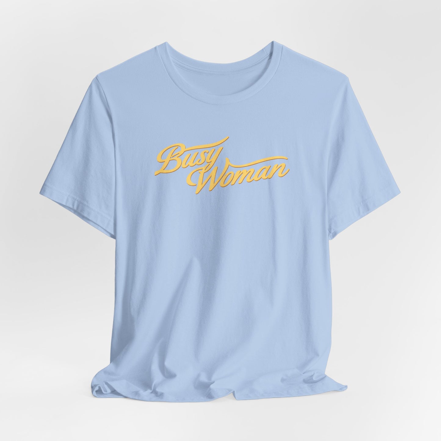 Busy Woman Tee – Retro Script Graphic T-Shirt
