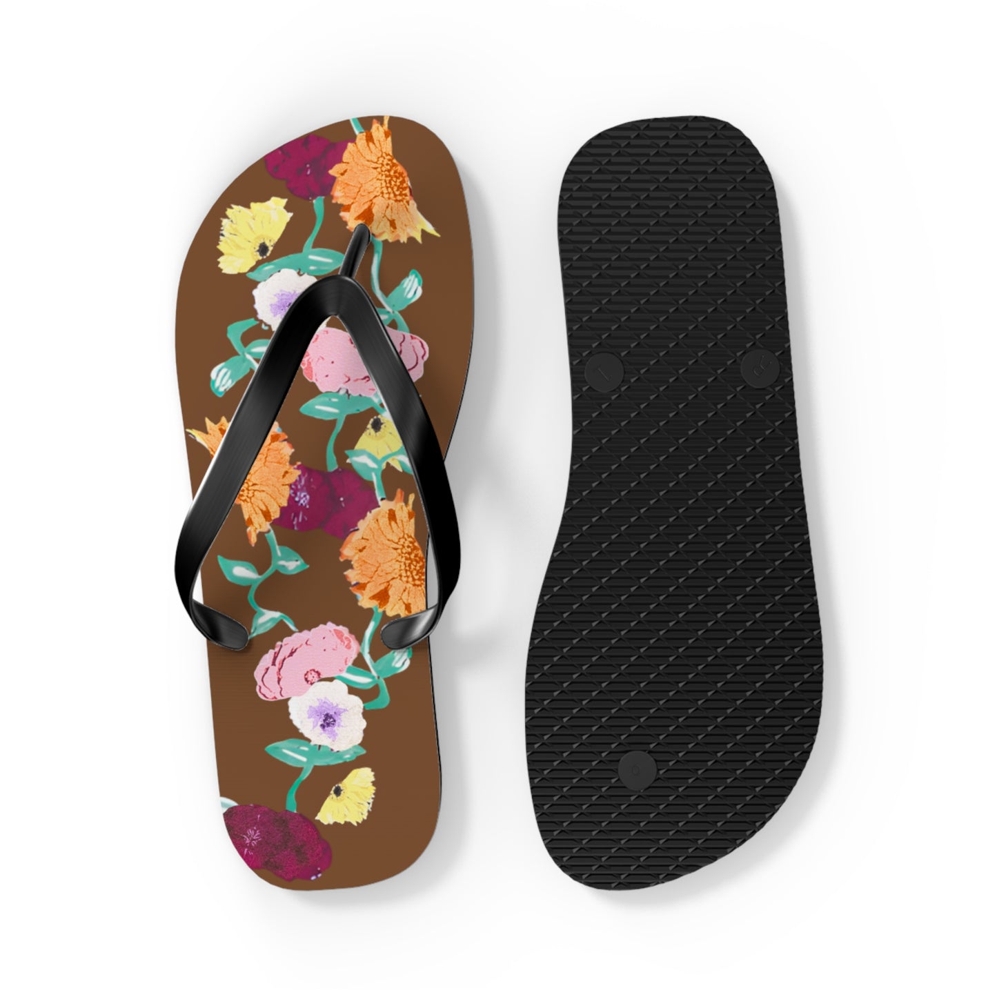 Acoustic Set Floral Flip Flops
