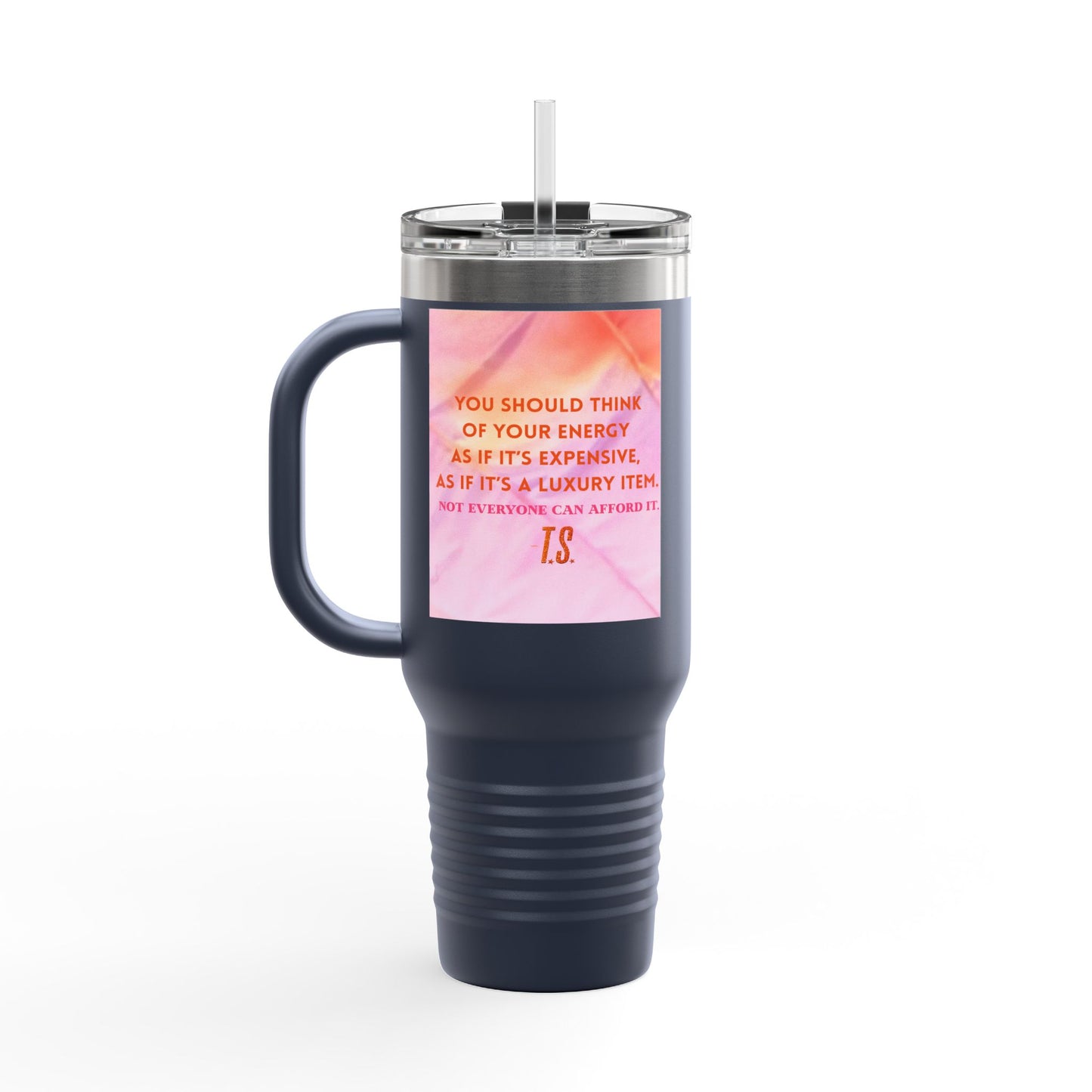 Luxury Energy Inspirational Insulated Travel Mug, 40oz - Motivational Coffee Cup, Perfect Gift for Self-Care, College Student Tumbler, Travel Mug, [...]