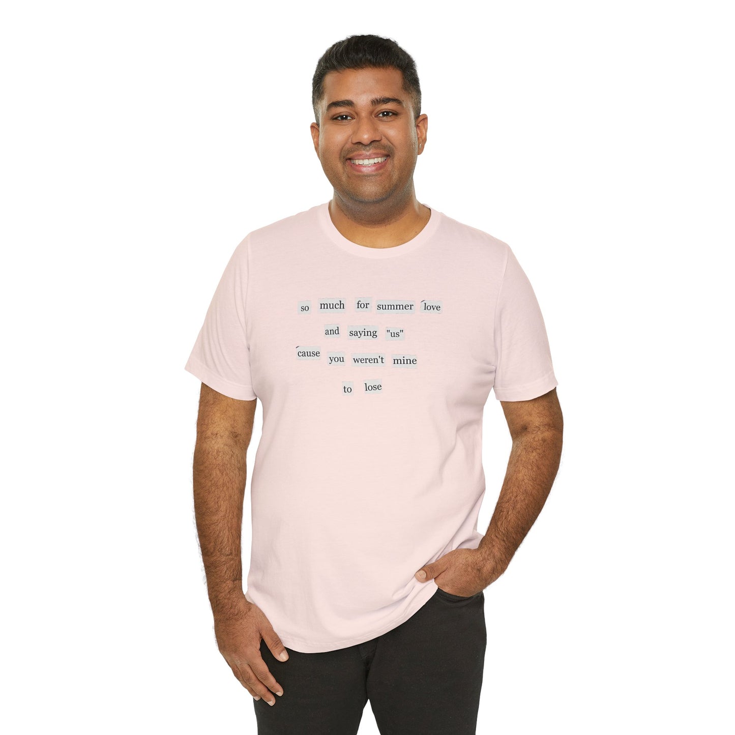 So Much for Summer Love Bella Canvas Unisex Tee, Perfect Gift for Swifties, Trendy Summer Wear, Soft Cotton T-Shirt, Positive Vibe Apparel