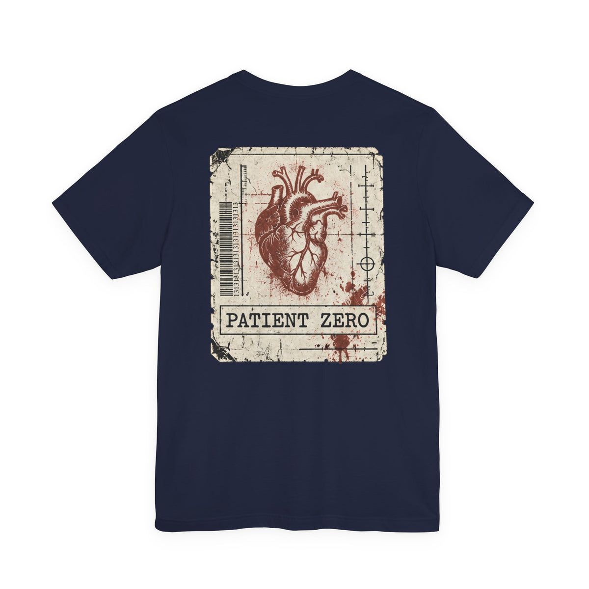 Front/Back Patient Zero T-Shirt — Gothic Anatomical Heart Tee
