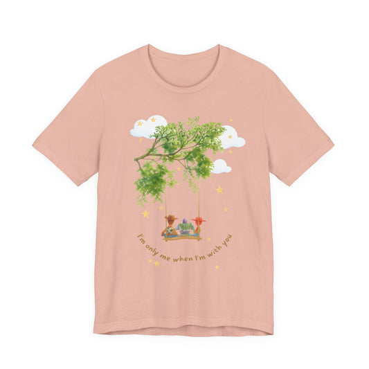 Tree Swing Cute Illustration Tee — I'm only me when I'm with you