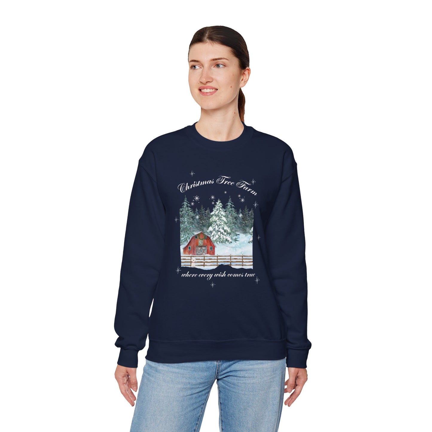 Tree Farm Wishes - Unisex Heavy Blend™ Crewneck Sweatshirt