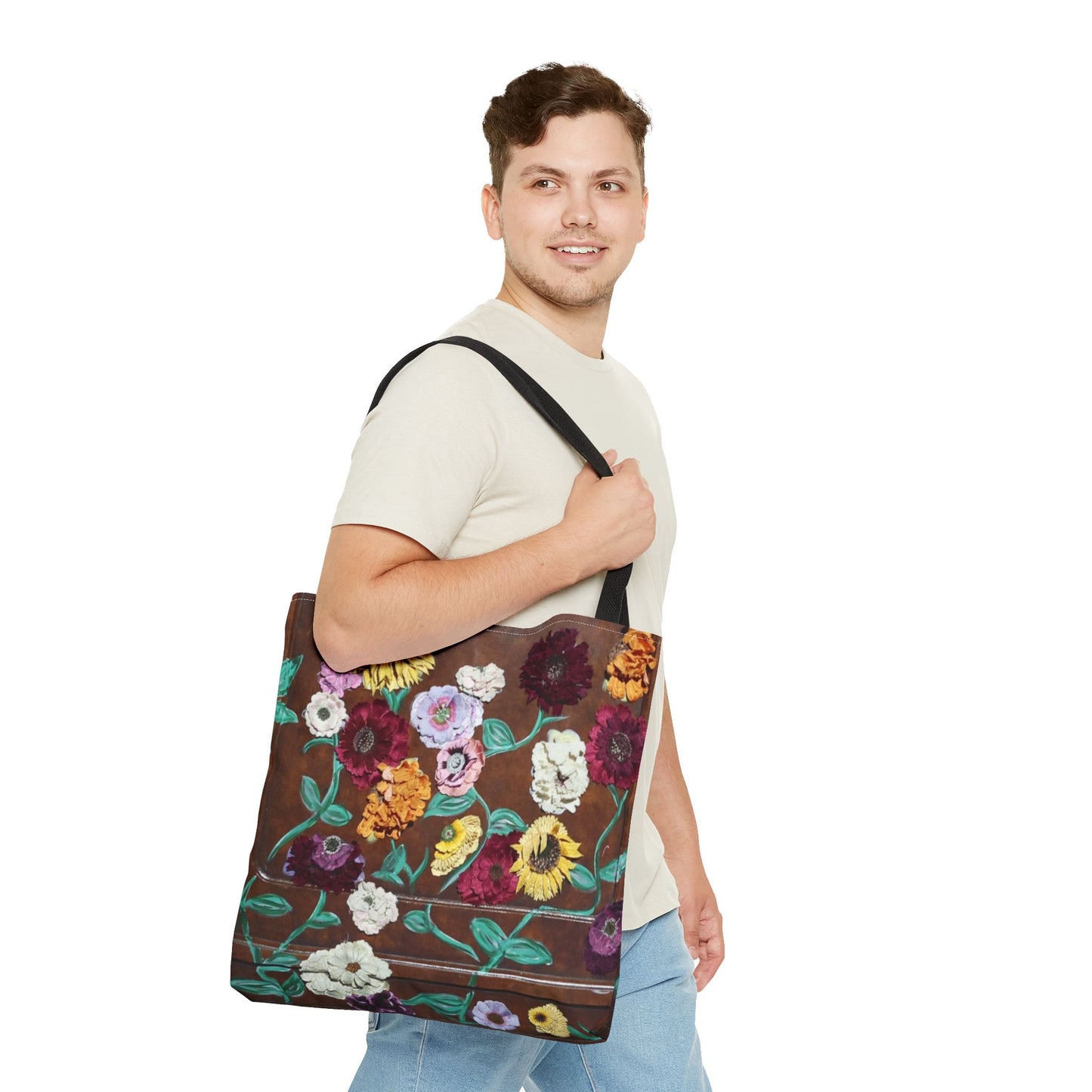 Surprise Song Floral Piano - Tote Bag