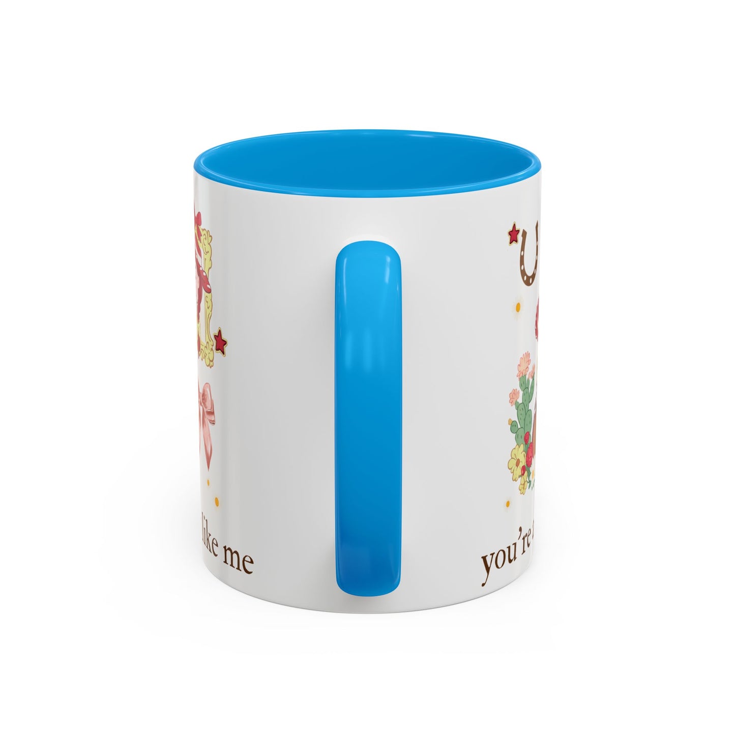 Cowgirl Cowboy Mug – "You're a Cowboy Like Me" Colorful 11oz Ceramic Coffee Cup