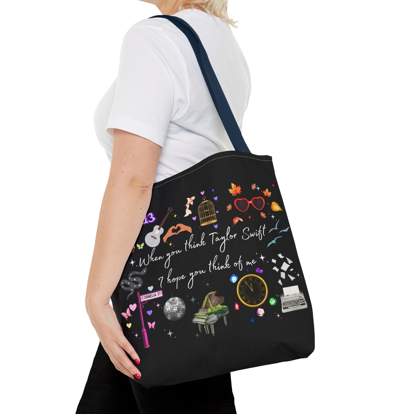 I hope you think of me Tote Bag, Music Lover Gift, Stylish Reusable Bag, Concert Accessory, Fan Merchandise
