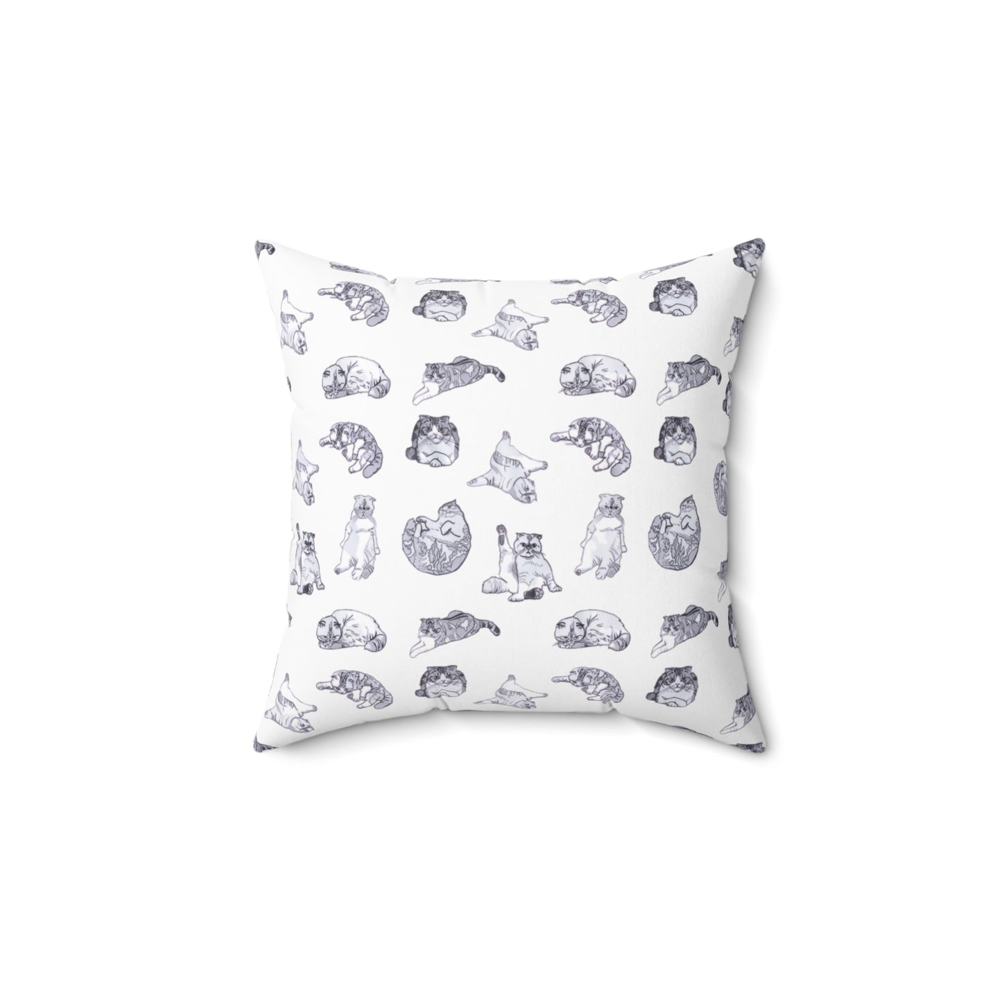 TayTay Cats - Spun Polyester Square Pillow