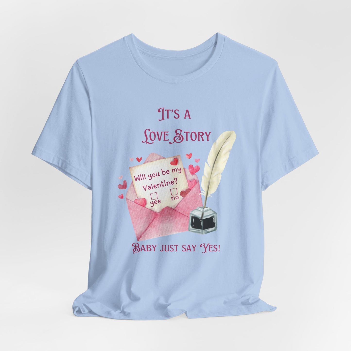 Love Story Valentine - Unisex Jersey Short Sleeve Tee