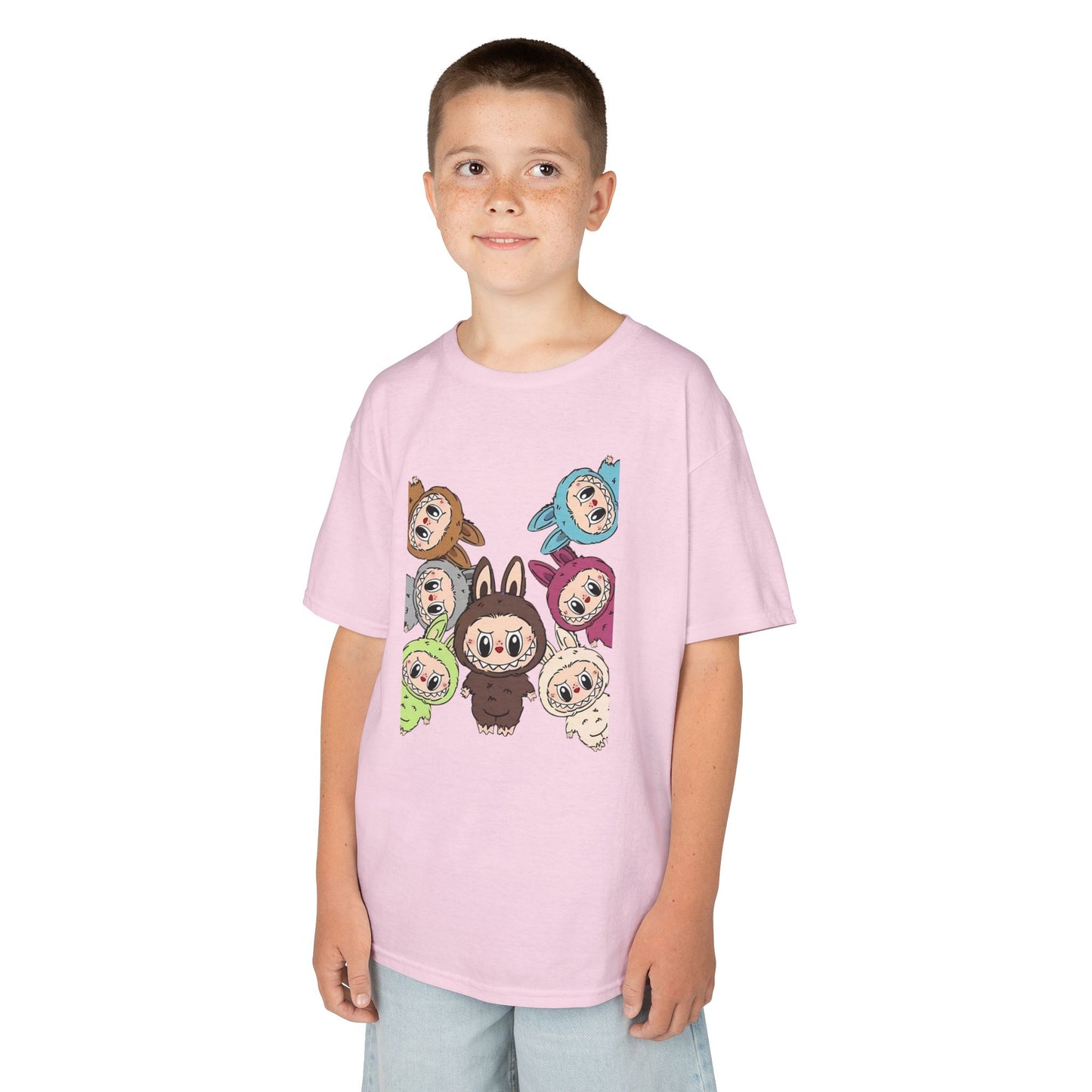 KIDS Adorable Labubu Tee, Fun Graphic Shirt for Boys & Girls, Perfect for Playdates, Birthdays, Family Events, Gifts