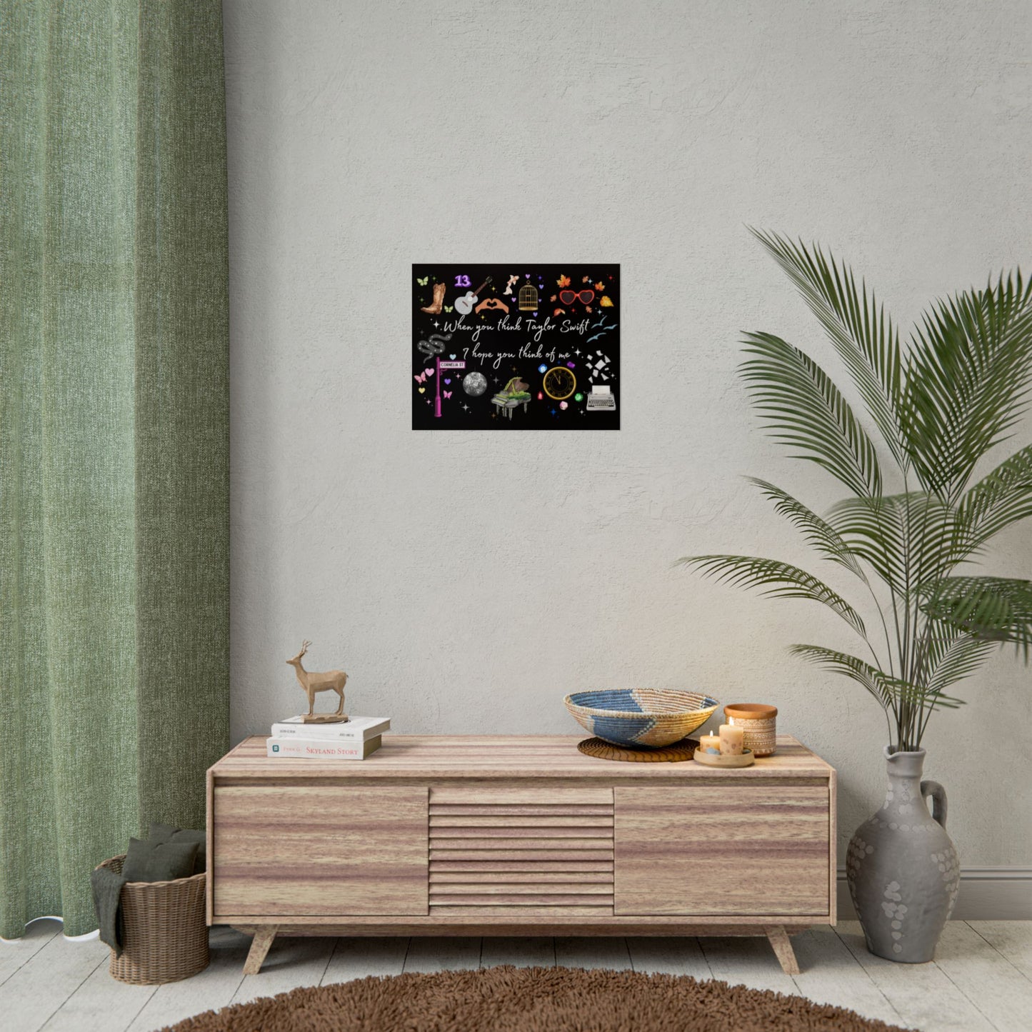 I hope you think of me -  Rolled Posters, Fan Art, Music Decor, Gift for Swifties, Home Decor, Unique Wall Art