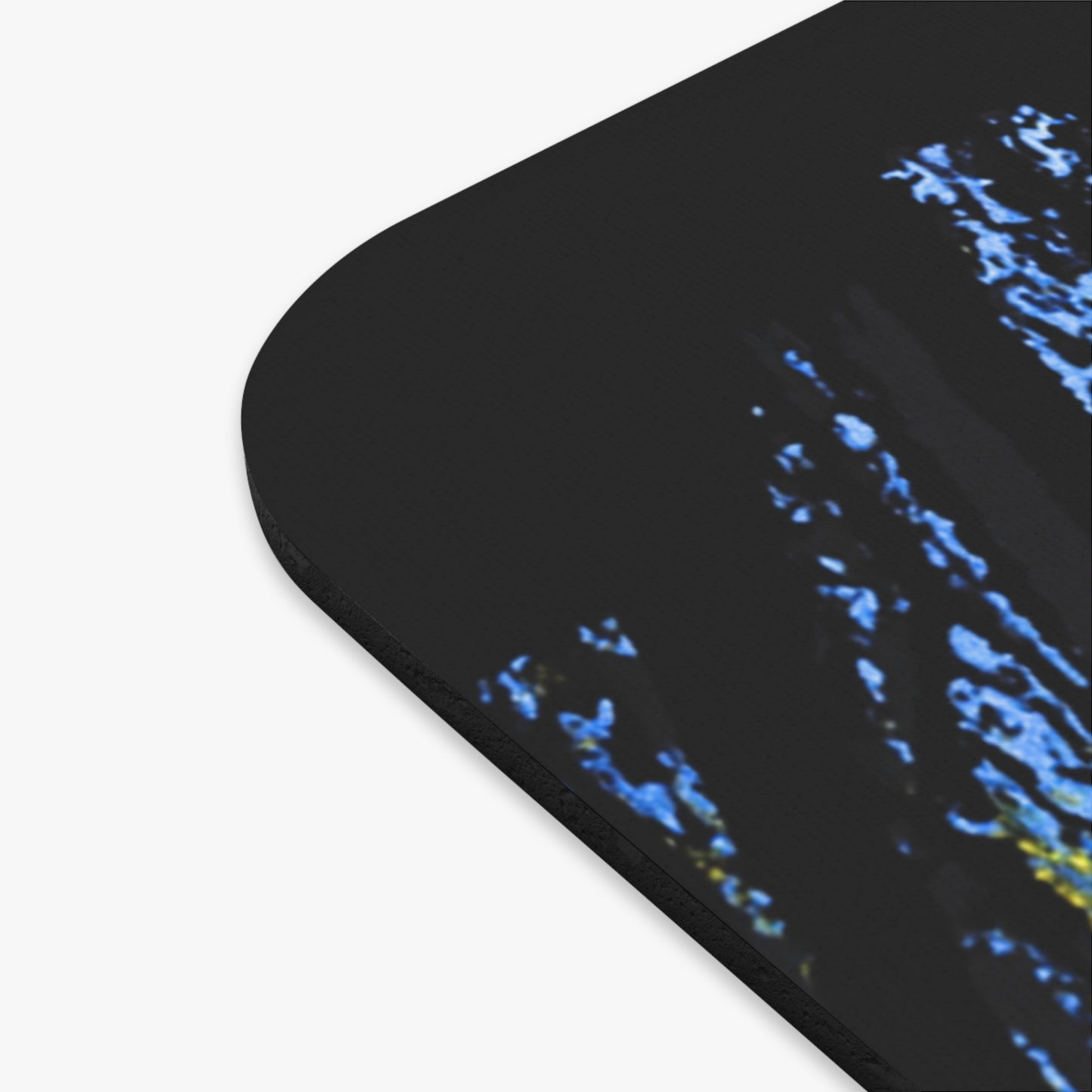 Moonlit Cabin Mouse Pad — "time, curious time" Scenic Desk Mat