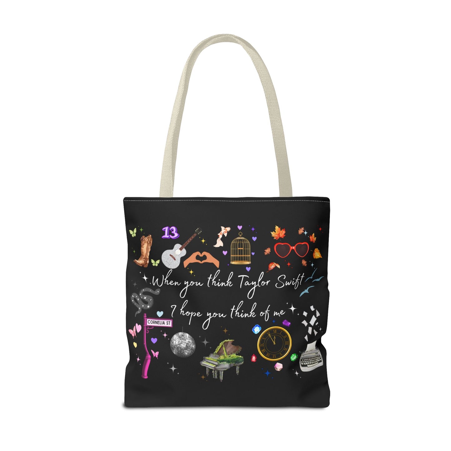 I hope you think of me Tote Bag, Music Lover Gift, Stylish Reusable Bag, Concert Accessory, Fan Merchandise