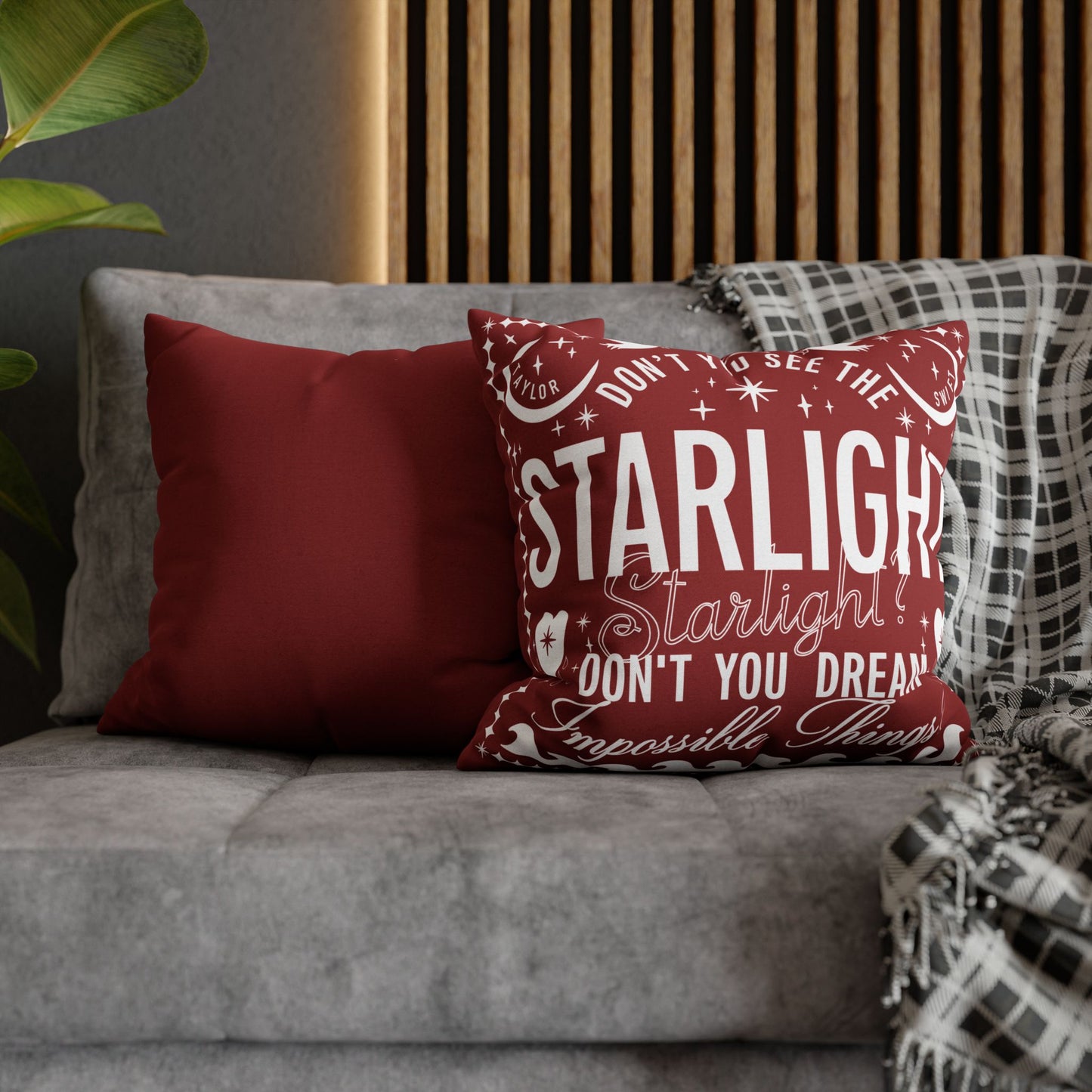 Starlight Polyester Square PILLOWCASE