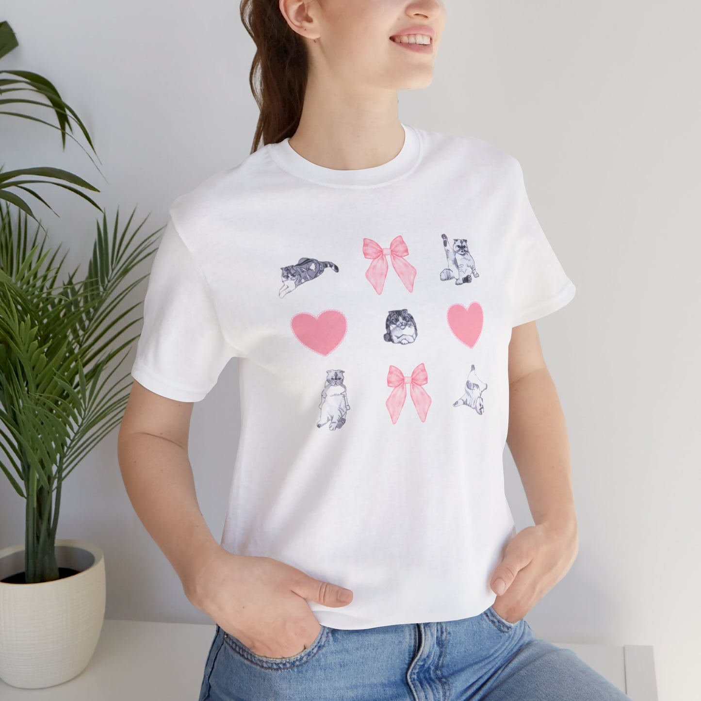 coquette cats - Unisex Jersey Short Sleeve Tee