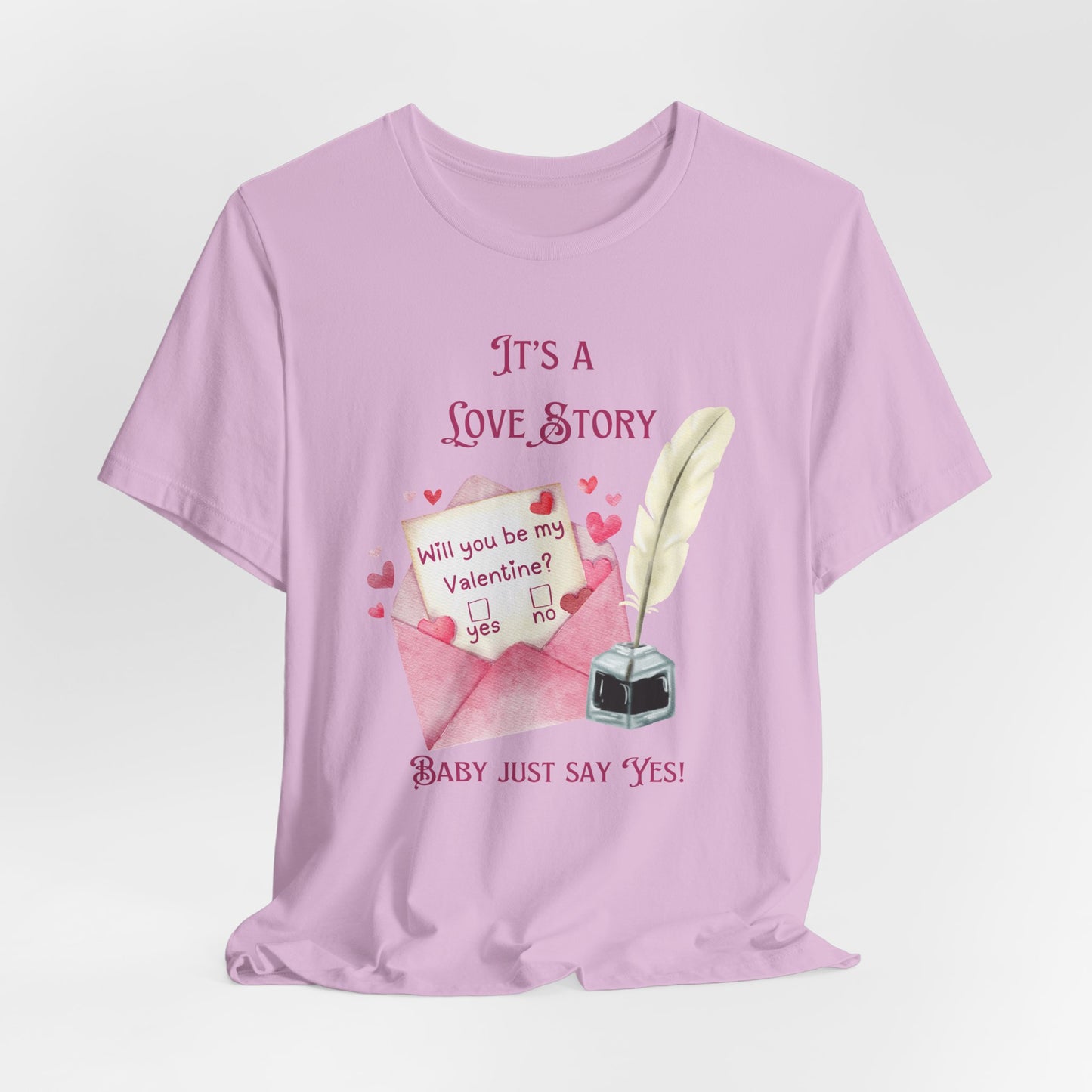 Love Story Valentine - Unisex Jersey Short Sleeve Tee