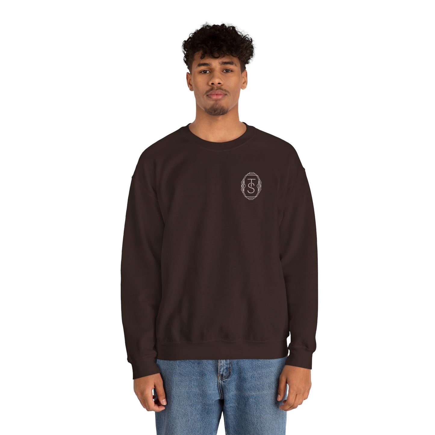 Initials Emblem Crewneck Sweatshirt