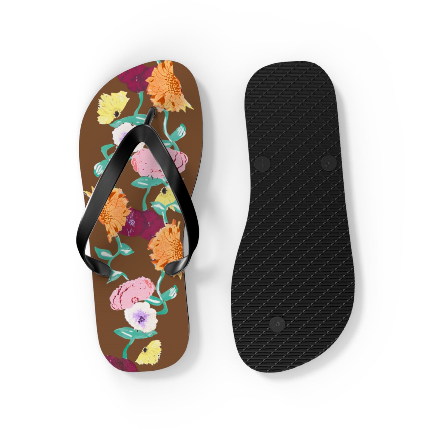 Acoustic Set Floral Flip Flops