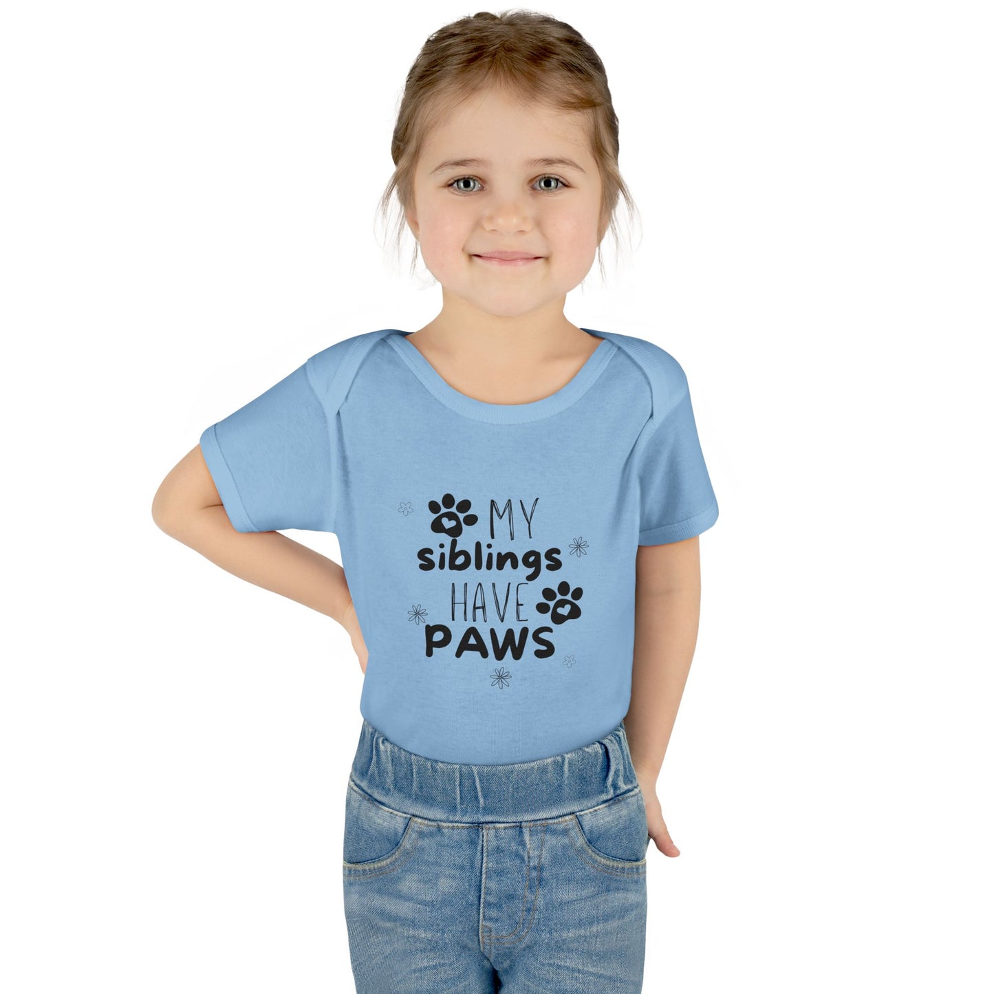 My siblings have paws Bodysuit, Cute Infant Onesie, Pet Lovers Baby Outfit, Baby Shower Gift, Adorable Newborn Clothes