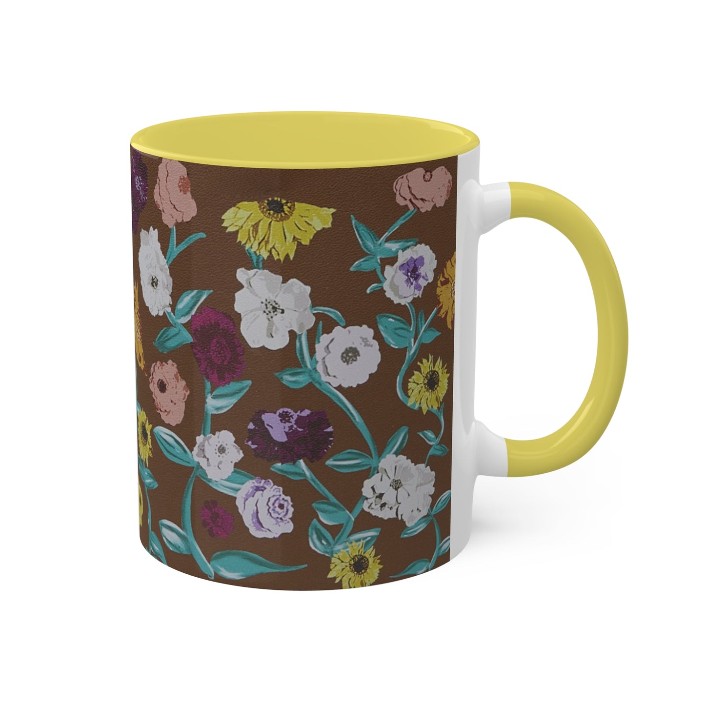 Surprise Song Piano Flowers - Vinyl Case Inspired - Colorful Mugs, 11oz