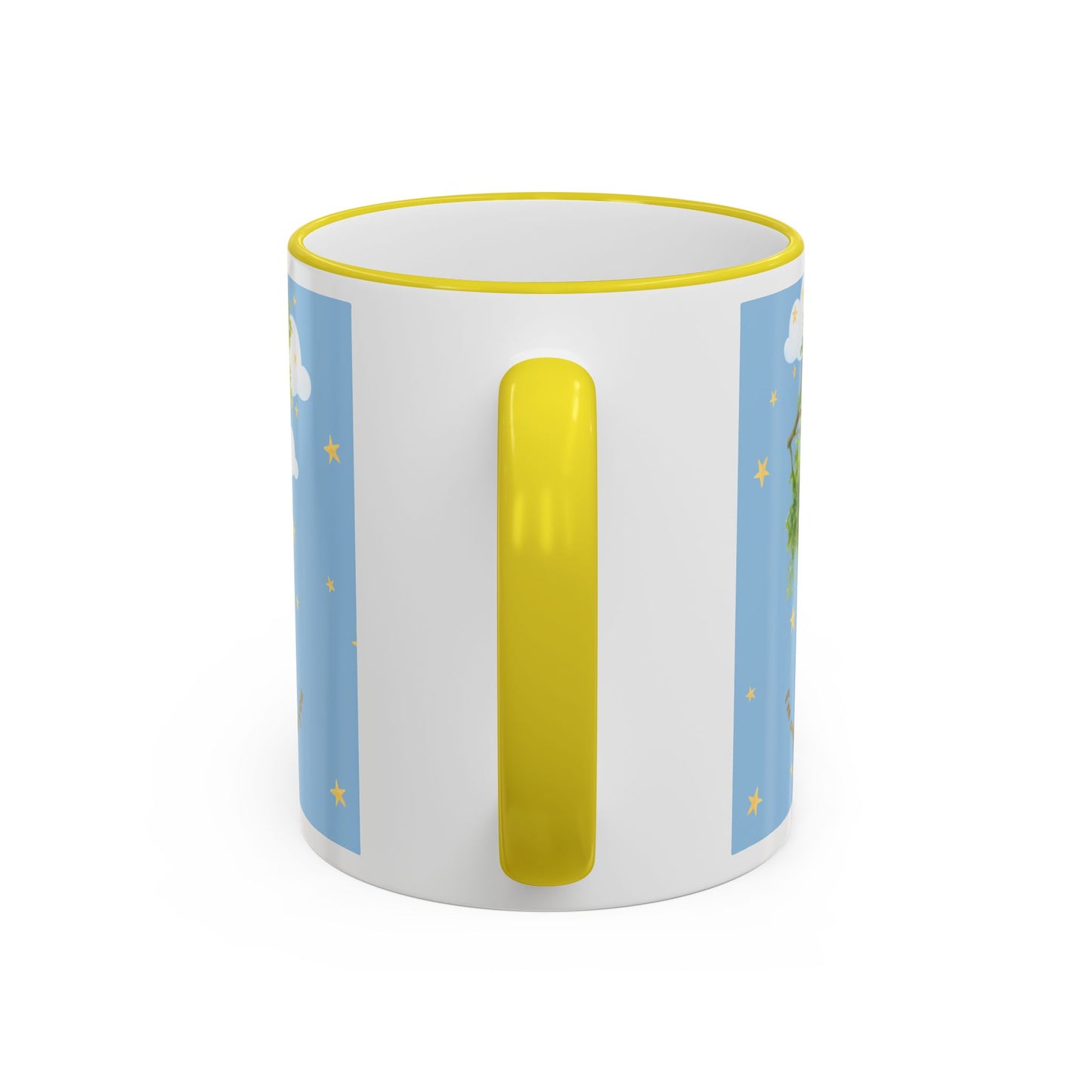 I'm only me when I'm with you Mug — Whimsical Tree, Stars & Clouds Accent Rim