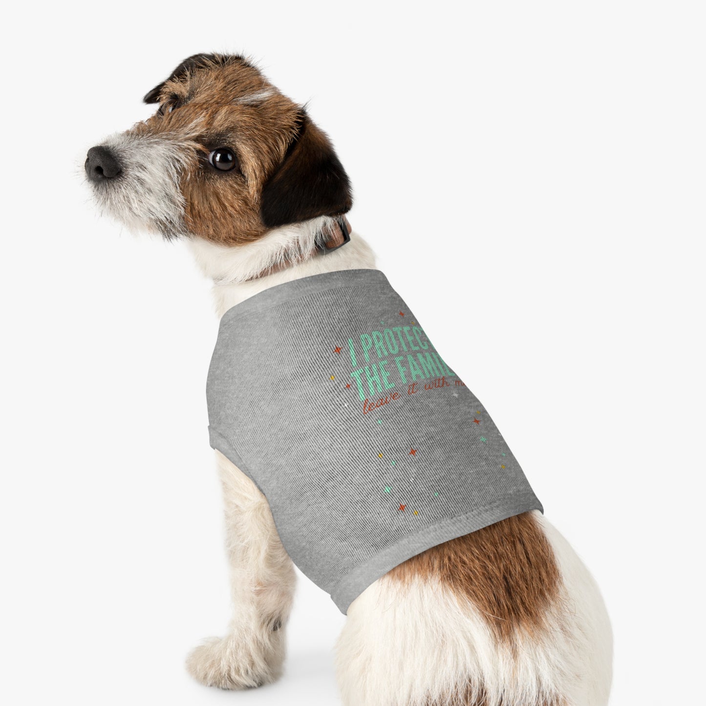 I Protect the Family -  Pet Tank Top - I Protect The Family, Cute Dog Shirt, Pet Apparel for Dog Lovers, Trendy Dog Outfit, Pet Gift for Birthdays