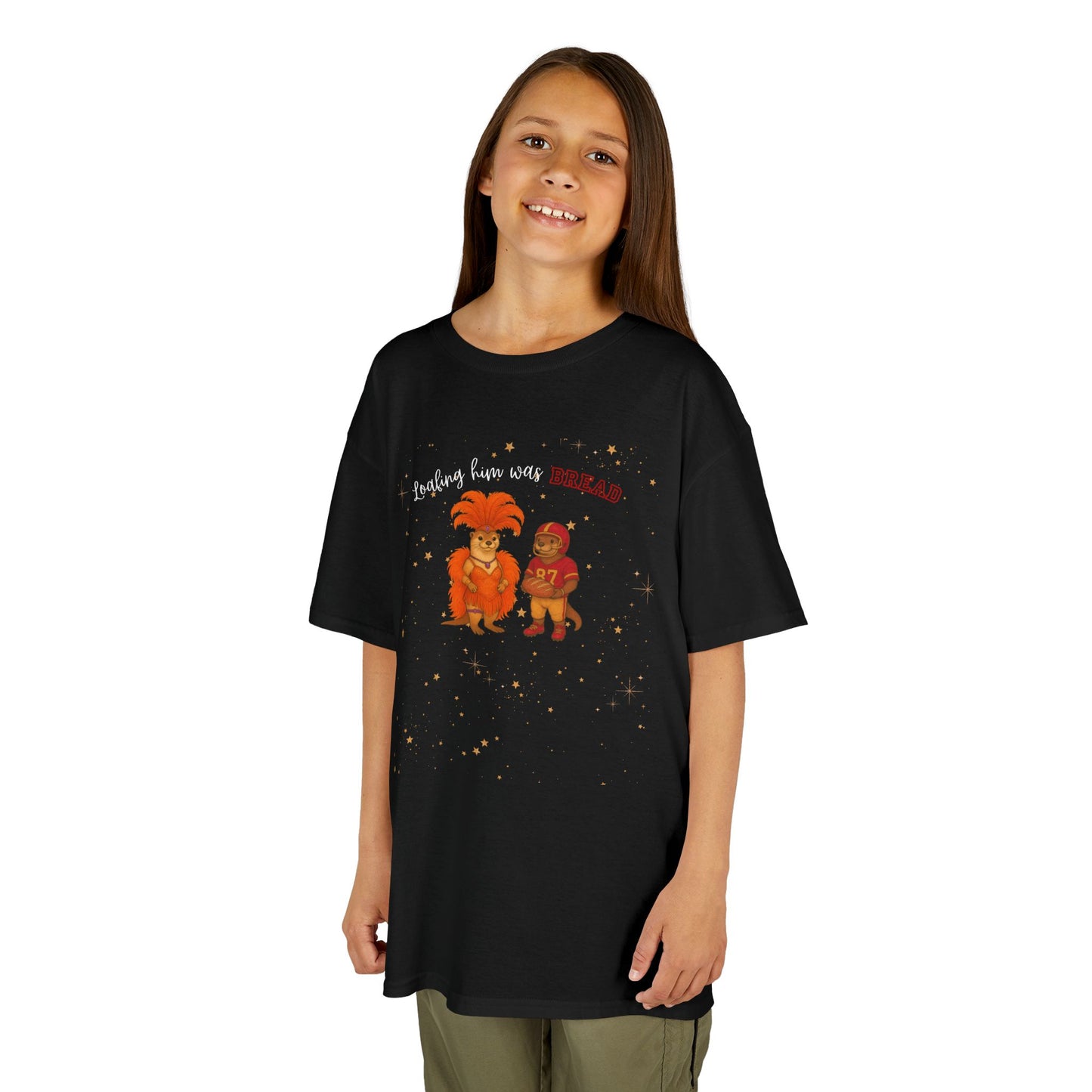 KIDS Tee Loafing him was Bread Otters - Fun and Playful Cotton Shirt for Boys and Girls, Kids Parties, Everyday Wear, Family Outings, [...]