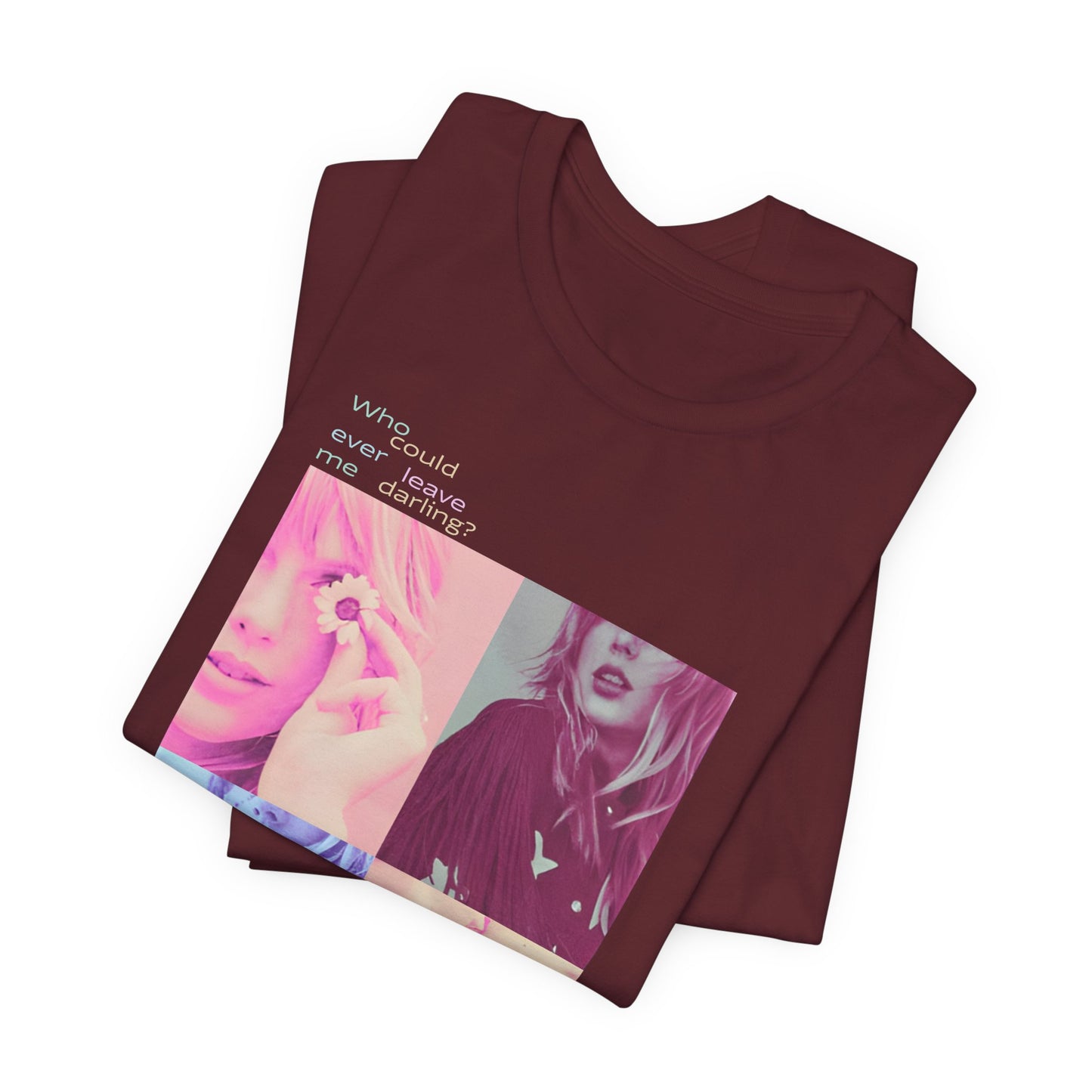 Pop Art Photo Grid Tee — "Who Could Stay?" Unisex Bella Canvas Collage T-Shirt
