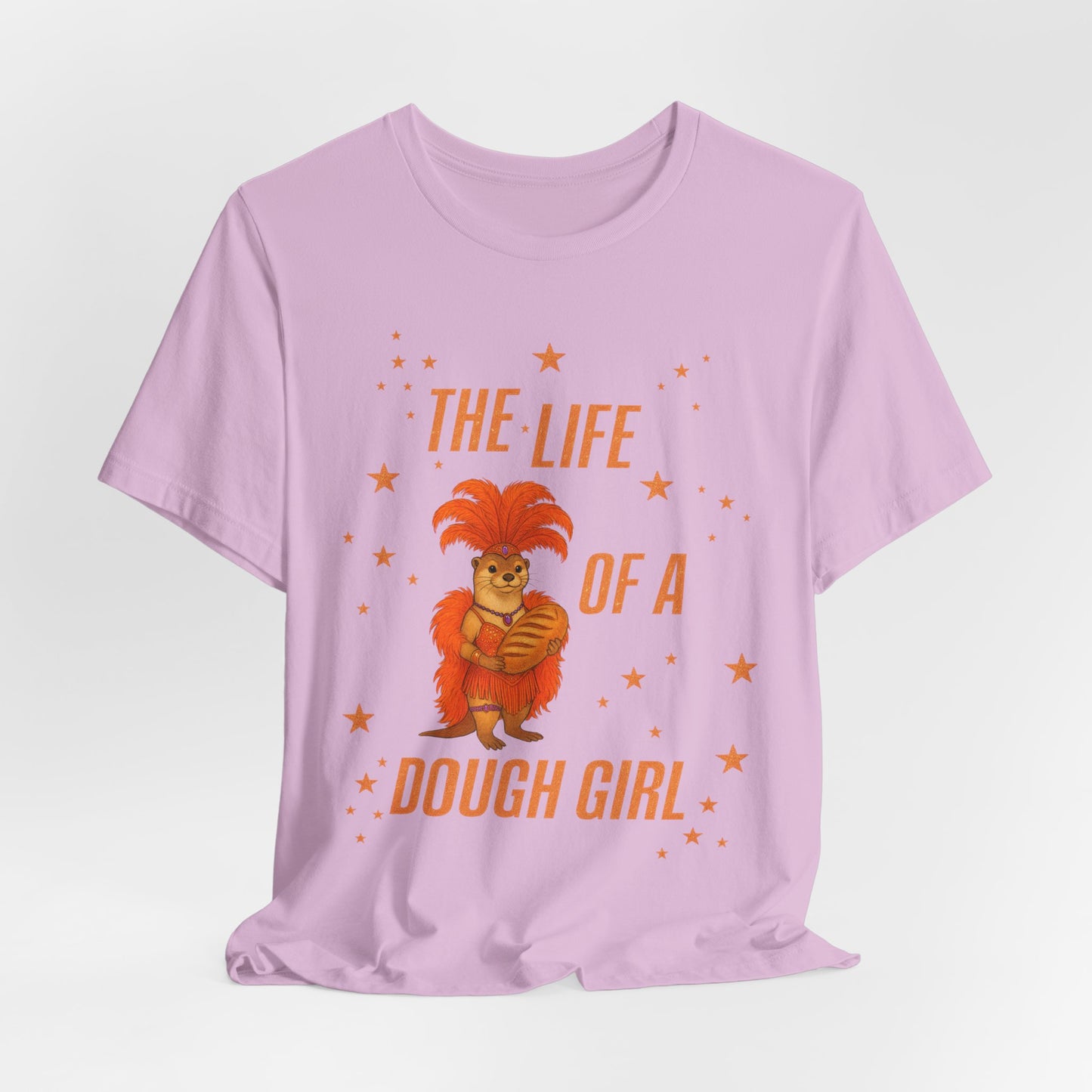 The Life of a Dough Girl Otter Tee, Perfect for Baking Enthusiasts, Cute Cooking Gifts for Her, Summer Casual Wear, Dough Girl Design