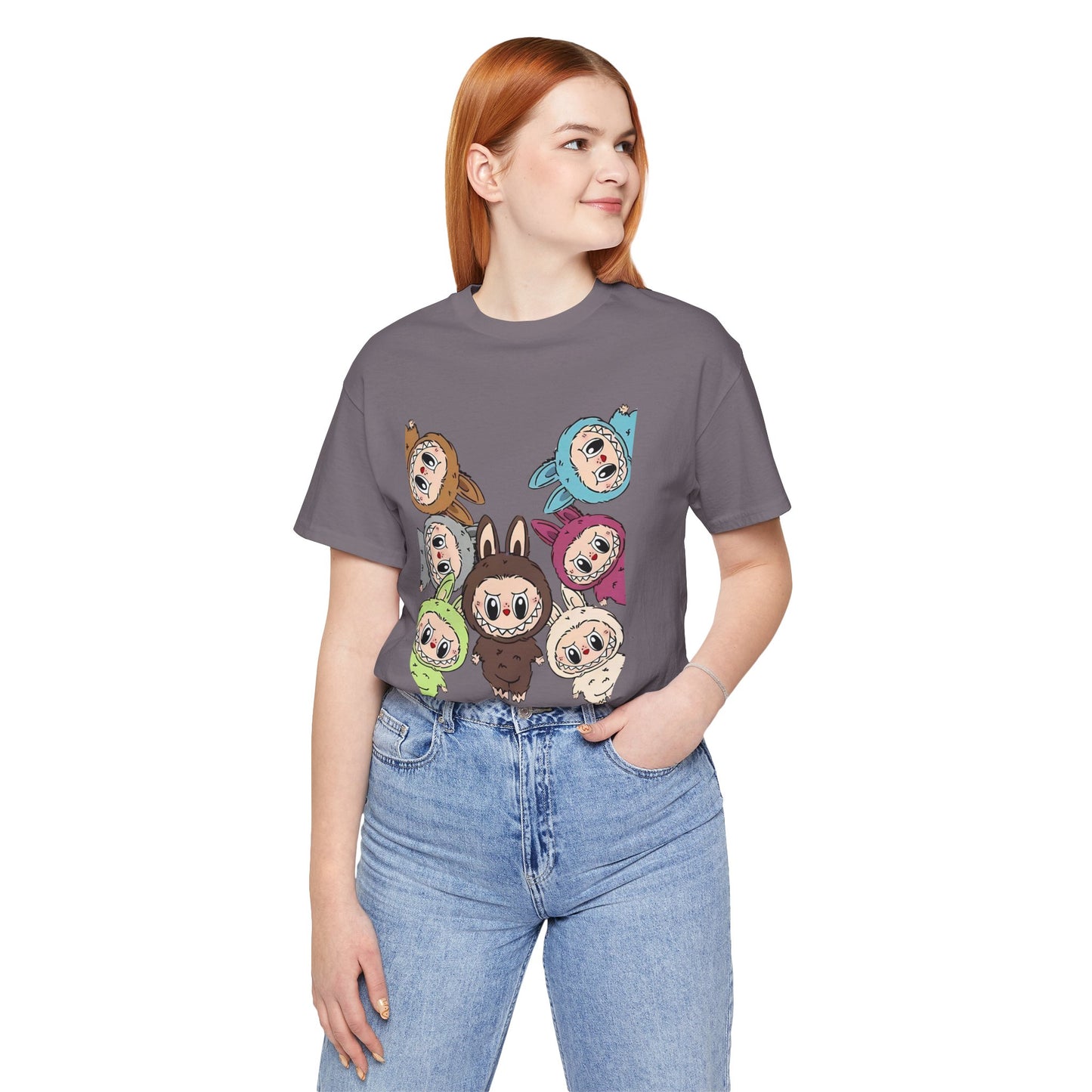 Cute Character Tee, Unisex Graphic T-Shirt, Fun Casual Wear, Trendy Tee, Playful Everyday Outfit