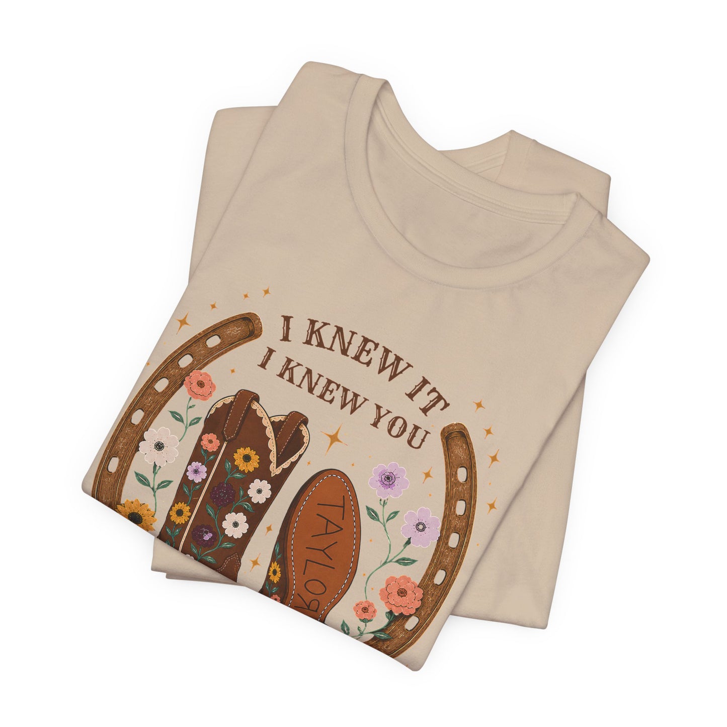 I Knew It I Knew You Cowboy Boots Tee