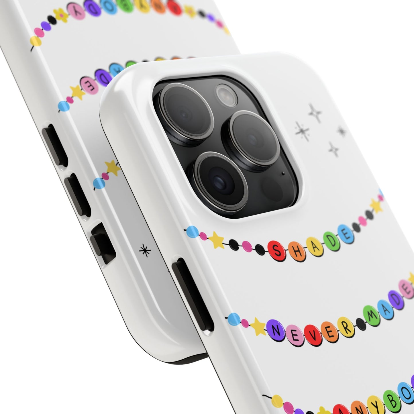 Shade Never Made Anybody Less Gay - Friendship Bracelet Pride - Colorful Statement Phone Cases for Trendsetters, Cute Phone Accessories, Gift for Friends, Rainbow Aesthetic, Vibrant Protective Cases