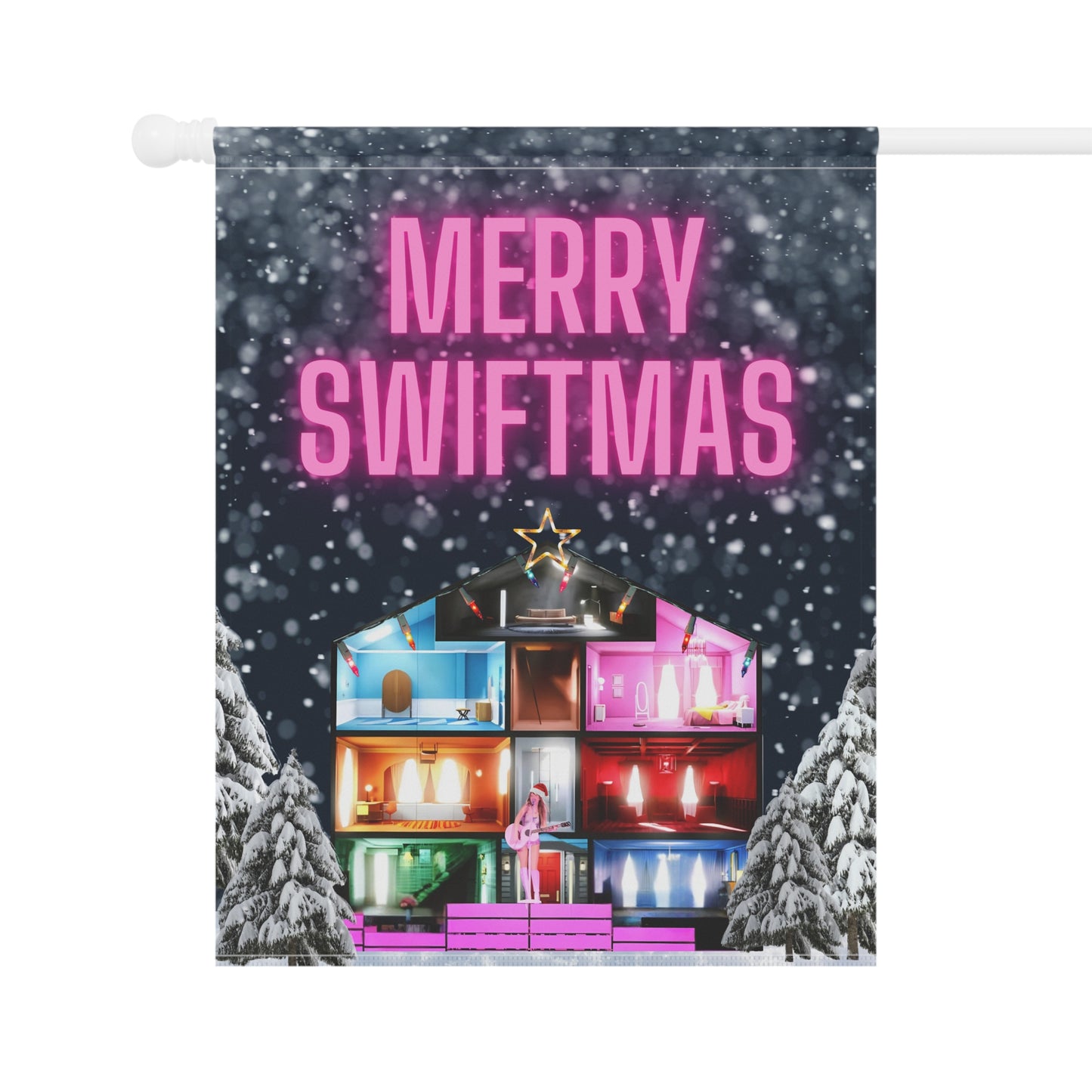 Festive Swiftmas Garden Banner
