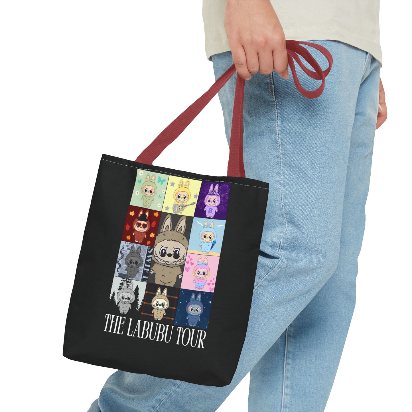 Cute Character Tour Tote Bag | Swiftie Gift | Cartoon Style, Anime Accessories, Gift for Kids, Everyday Use, Eco-Friendly Shopping