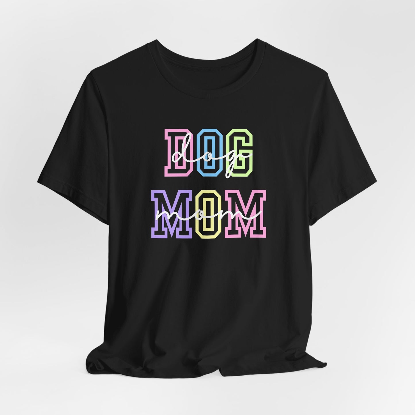 Dog Mom Unisex Bella Canvas Jersey Tee, Perfect Gift for Dog Lovers, Casual Wear, Pet Owner Apparel, Trendy Tee for Dog Owners