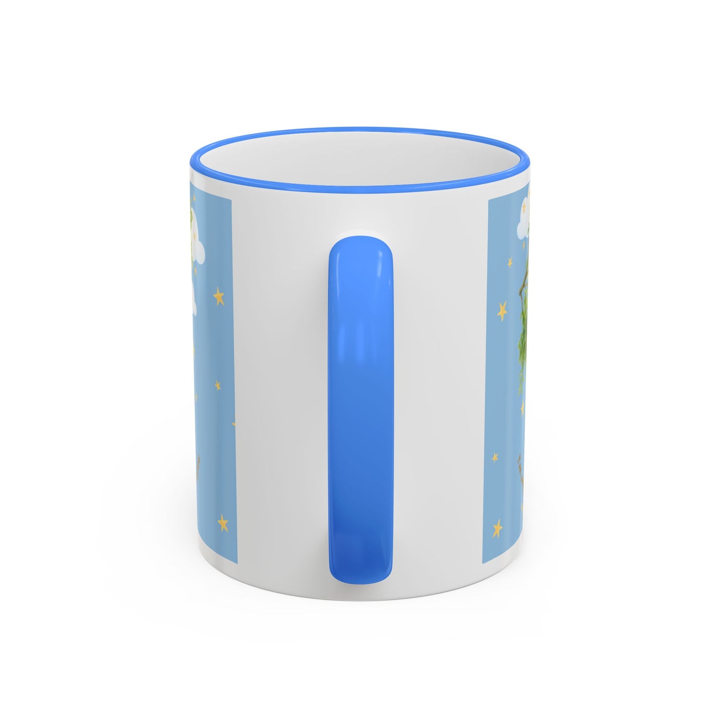 I'm only me when I'm with you Mug — Whimsical Tree, Stars & Clouds Accent Rim